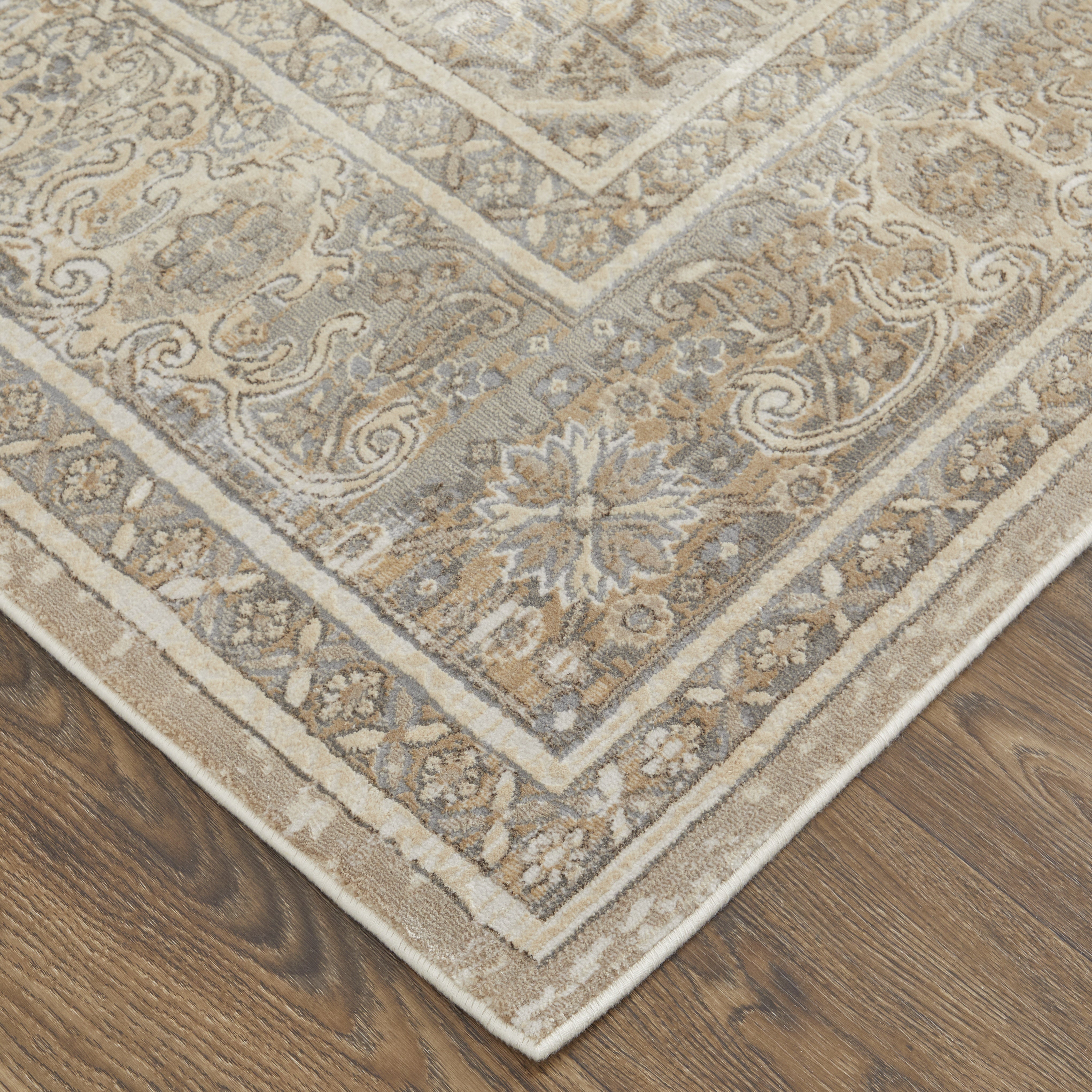 Celene Traditional Medallion - Tan/Brown/Ivory Area Rug