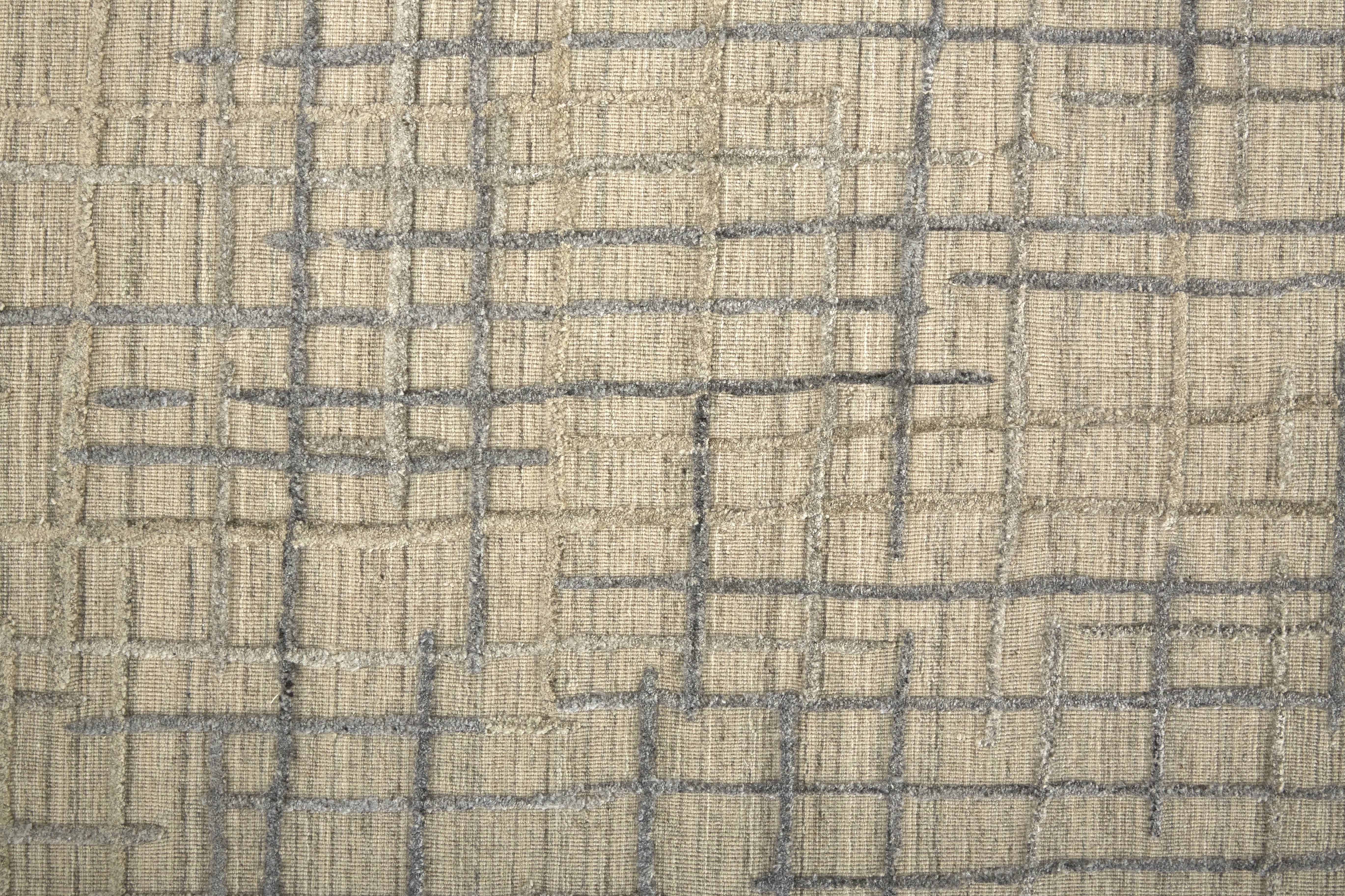 Kirkwood Transitional Abstract - Tan/Silver Area Rug