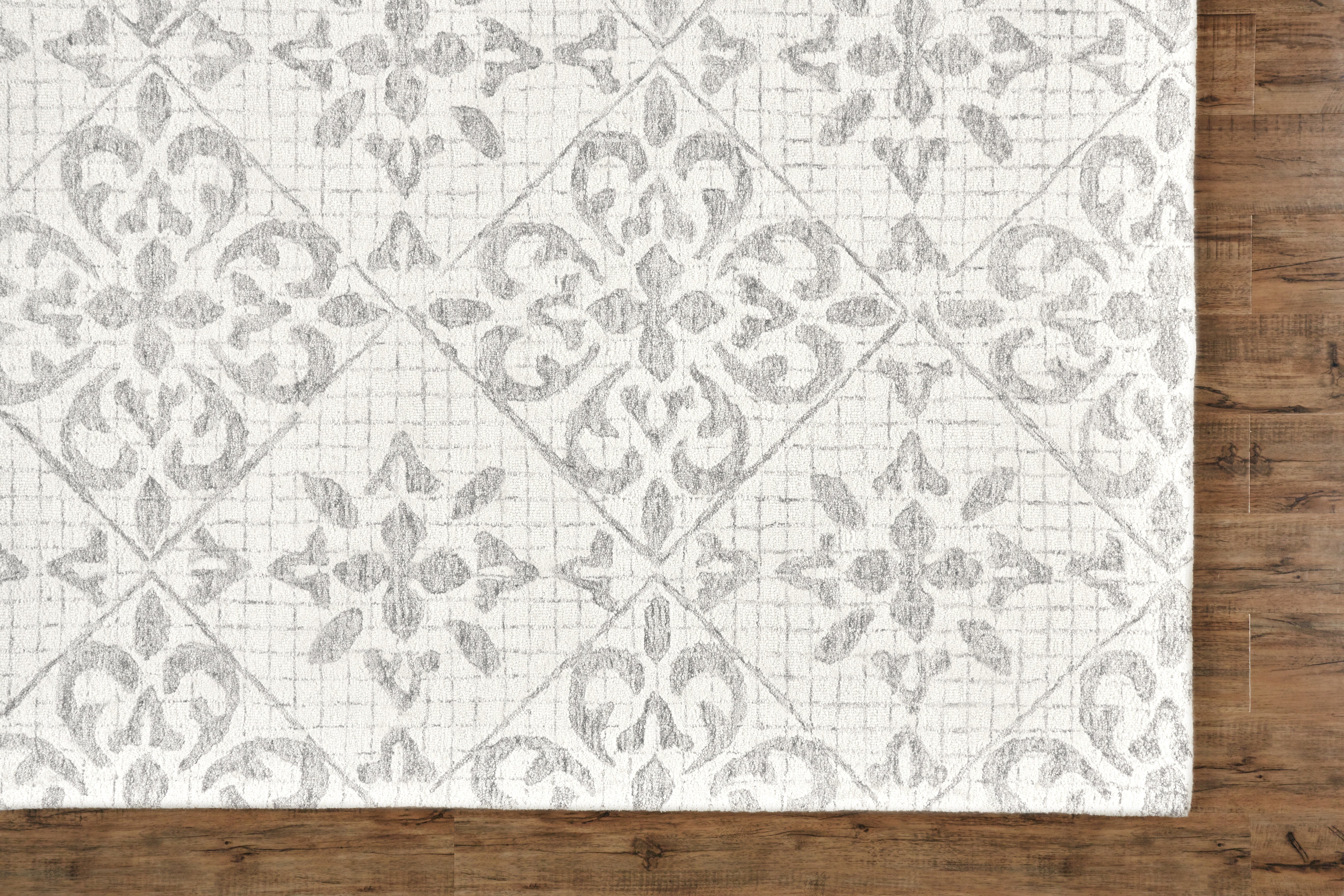 Rhett Transitional Floral & Botanical - Ivory/Gray