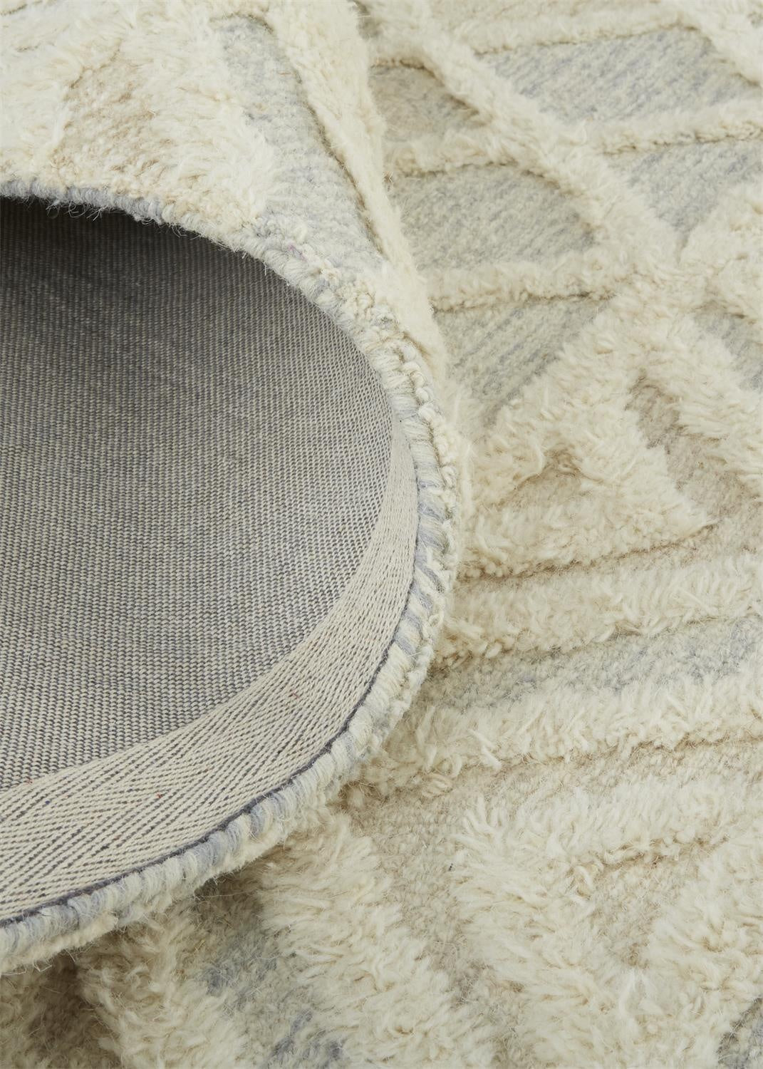 Anica Traditional Geometric - Ivory/Blue/Tan Area Rug