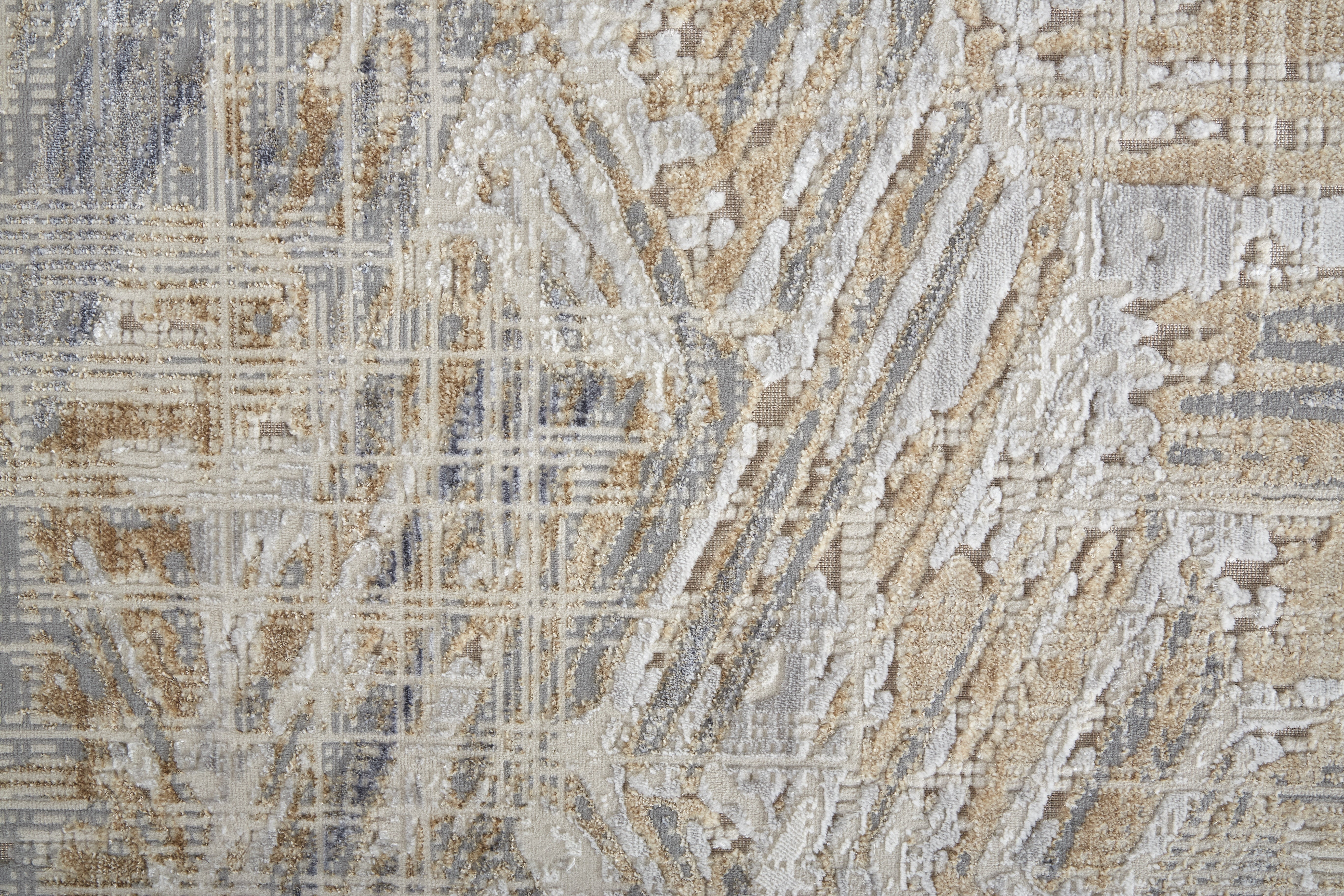 Laina Transitional Abstract - Tan/Ivory/Gray Area Rug