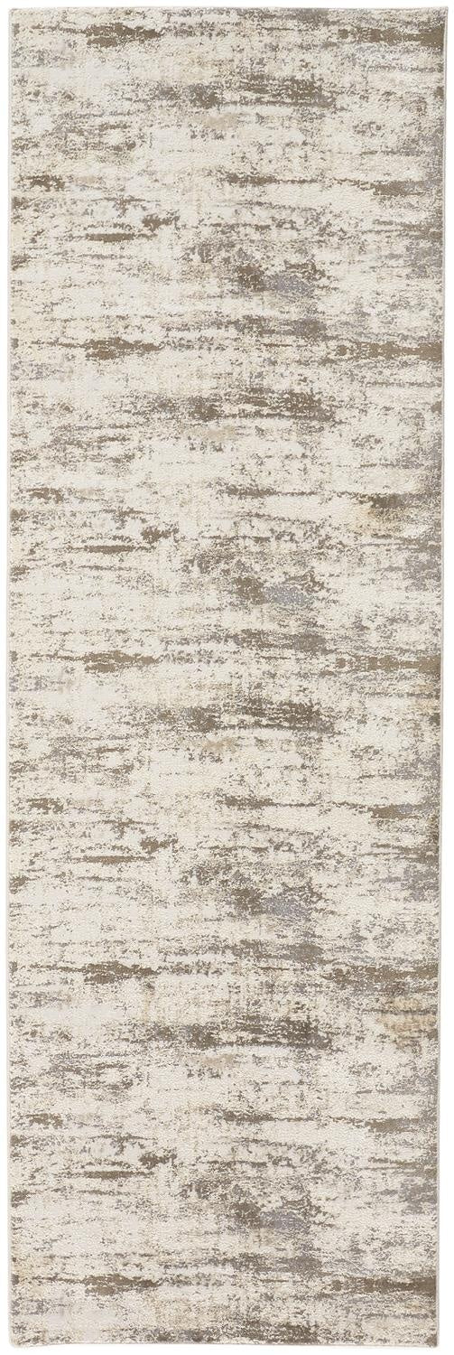 Parker Transitional Abstract - Ivory/Brown Area Rug