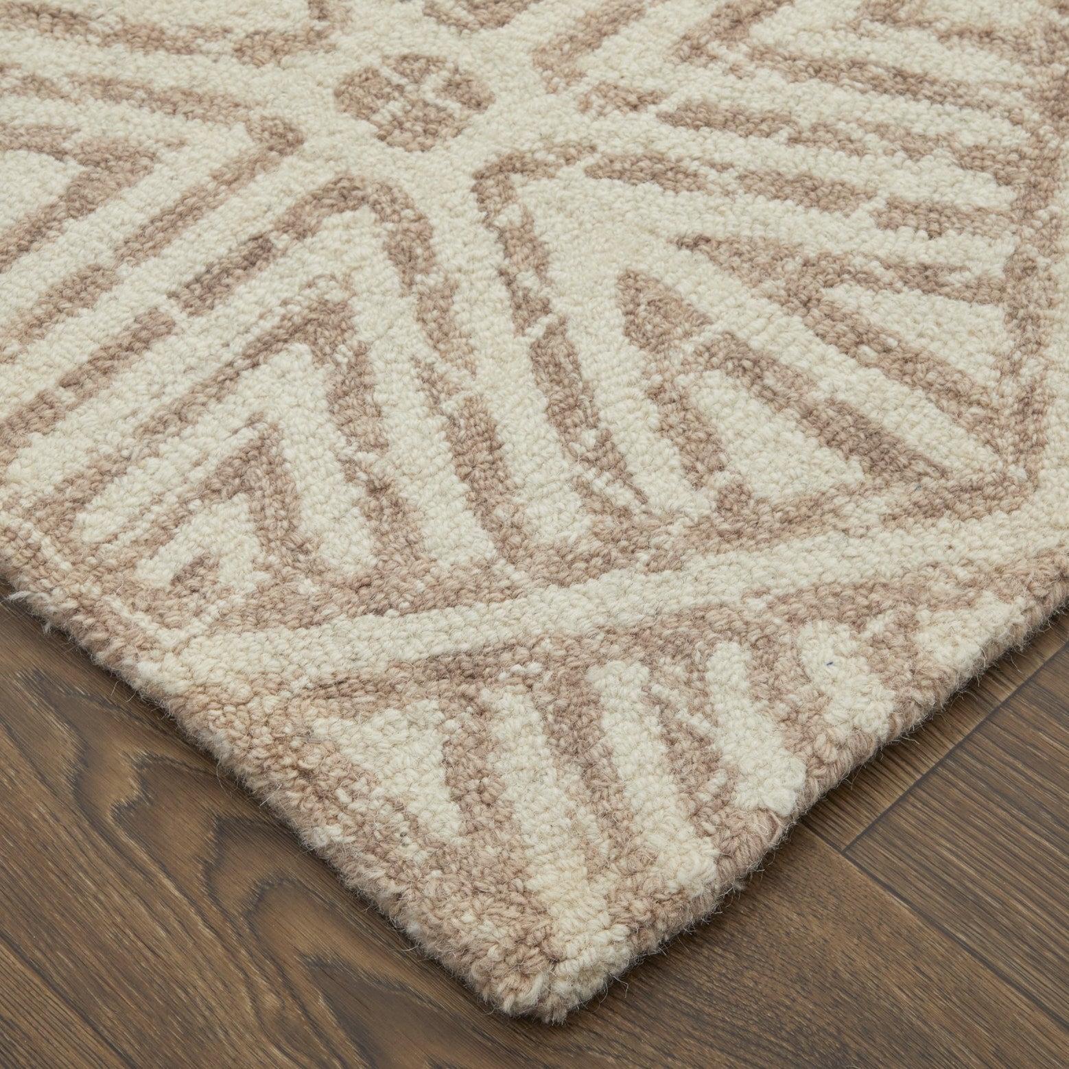 Rhett Transitional Geometric - Ivory/Taupe