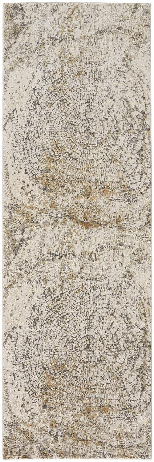 Parker Transitional Abstract - Ivory/Tan/Gray Area Rug