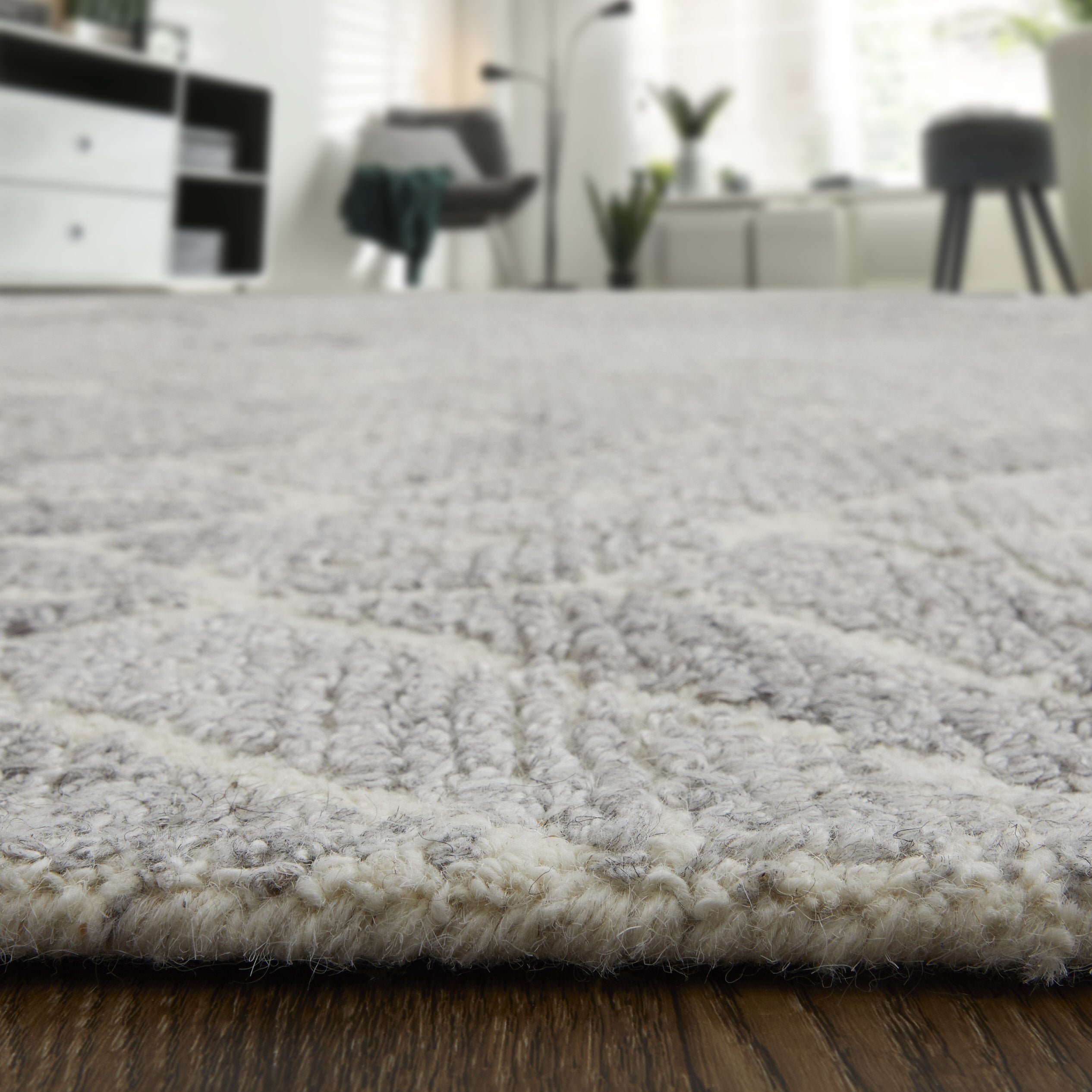 Asher Transitional Geometric - Taupe/Gray/Ivory