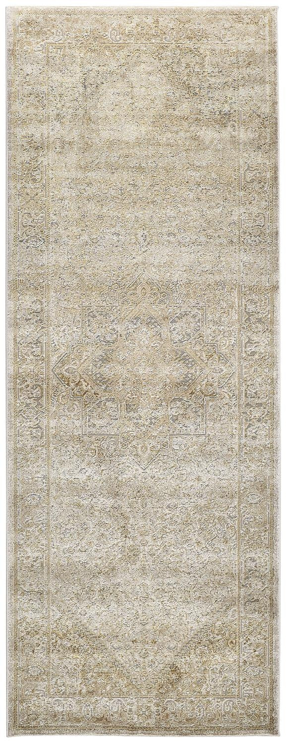 Aura Modern Oriental - Ivory/Gold Area Rug