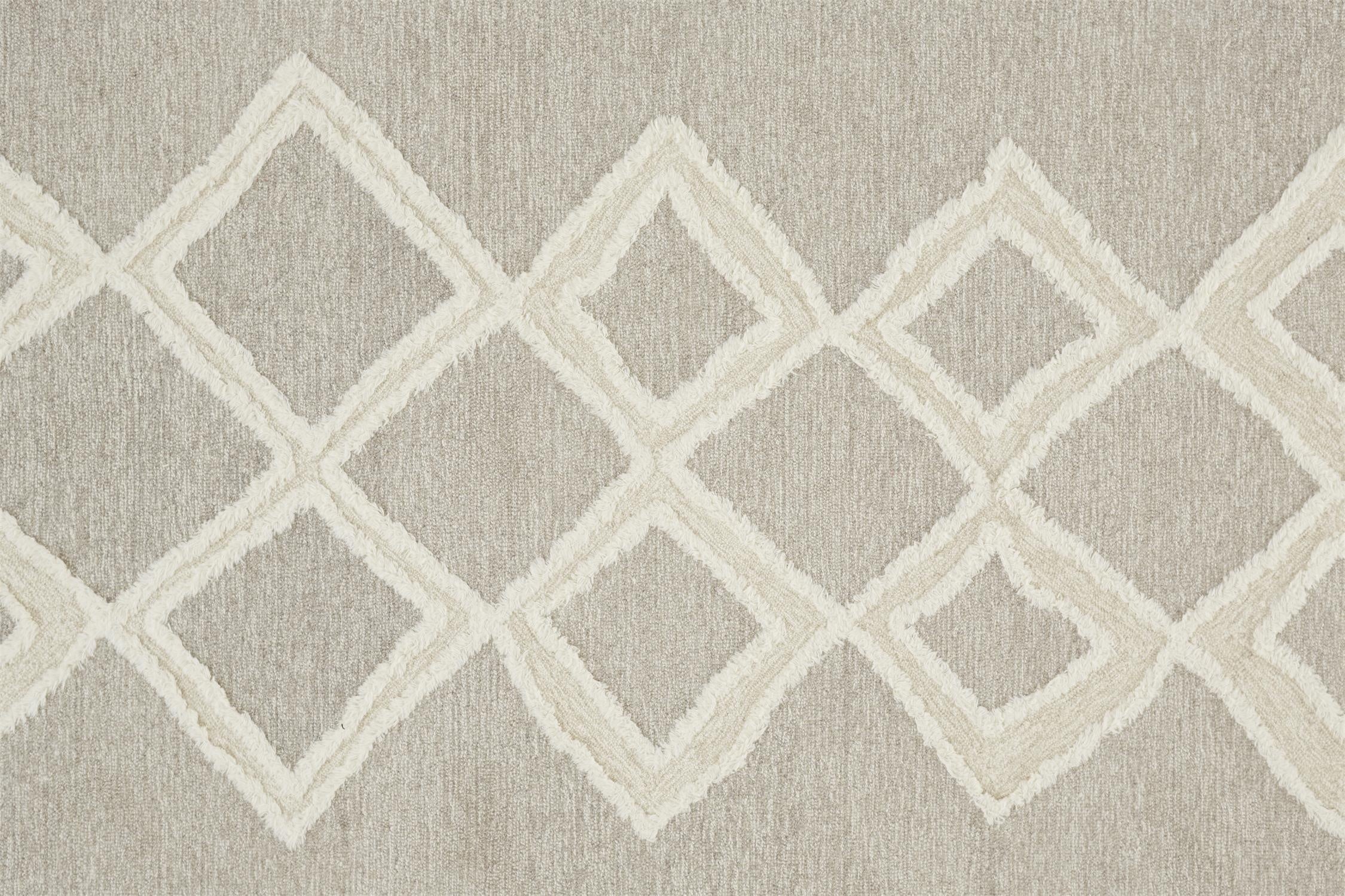 Anica Transitional Geometric - Gray/Ivory Area Rug