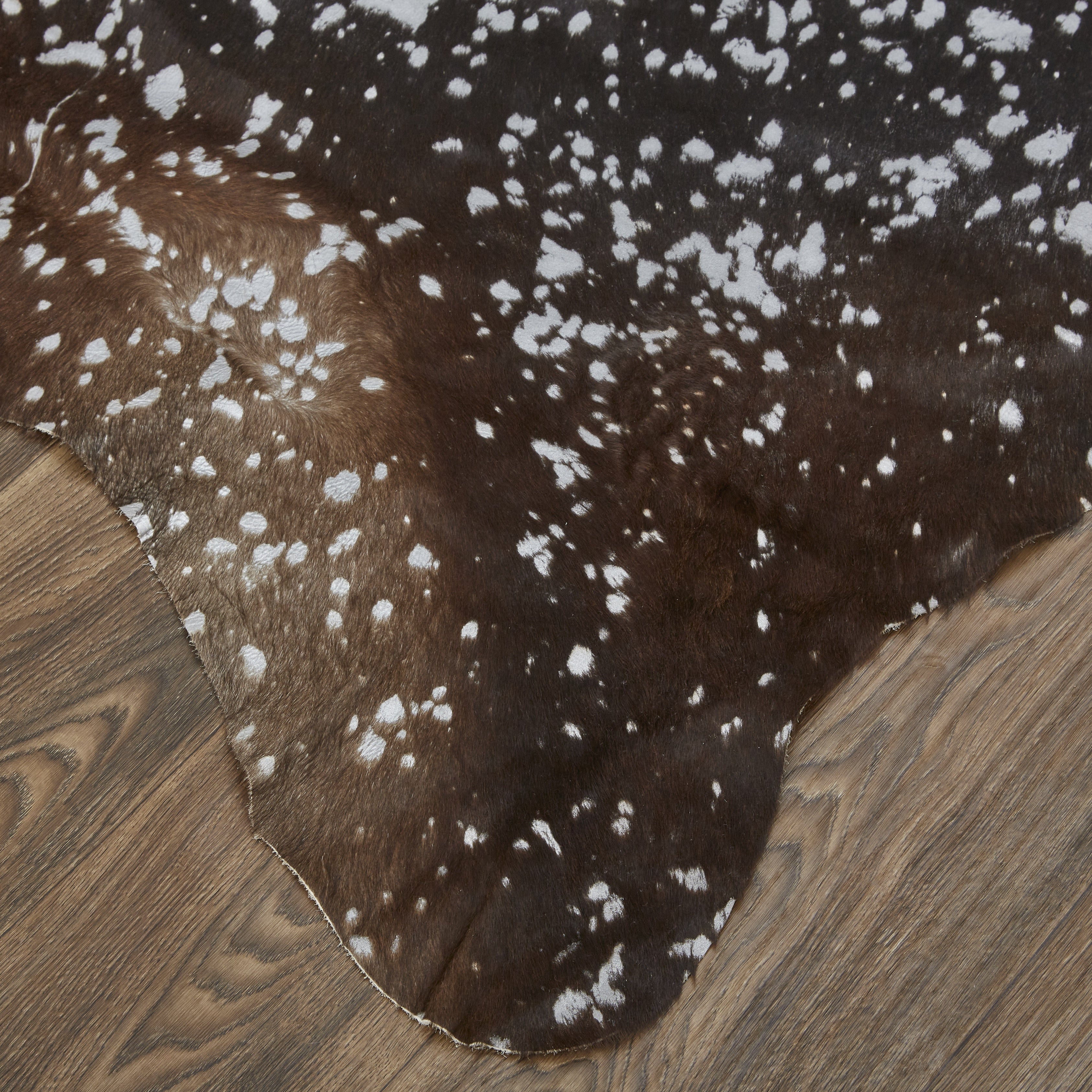 Ellyse Silver/Brown Cow Hide