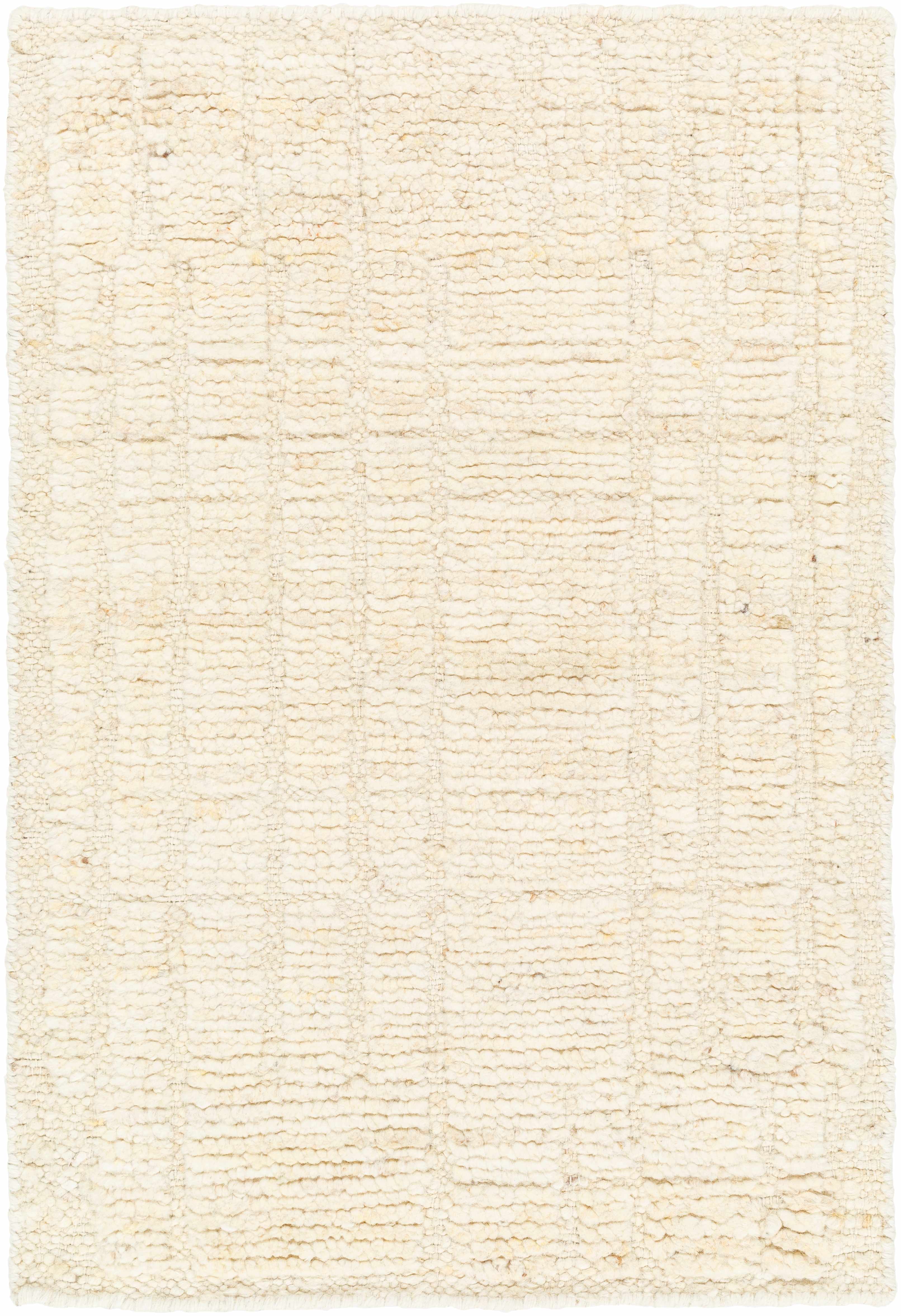 Chic Wheat Hand-Knotted Wool Area Rug