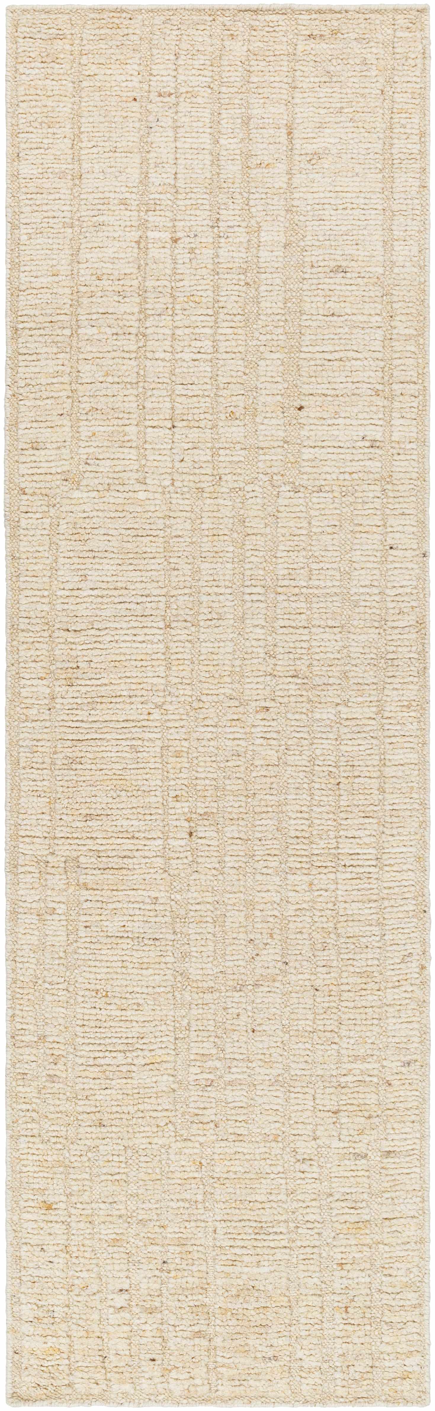 Chic Wheat Hand-Knotted Wool Area Rug