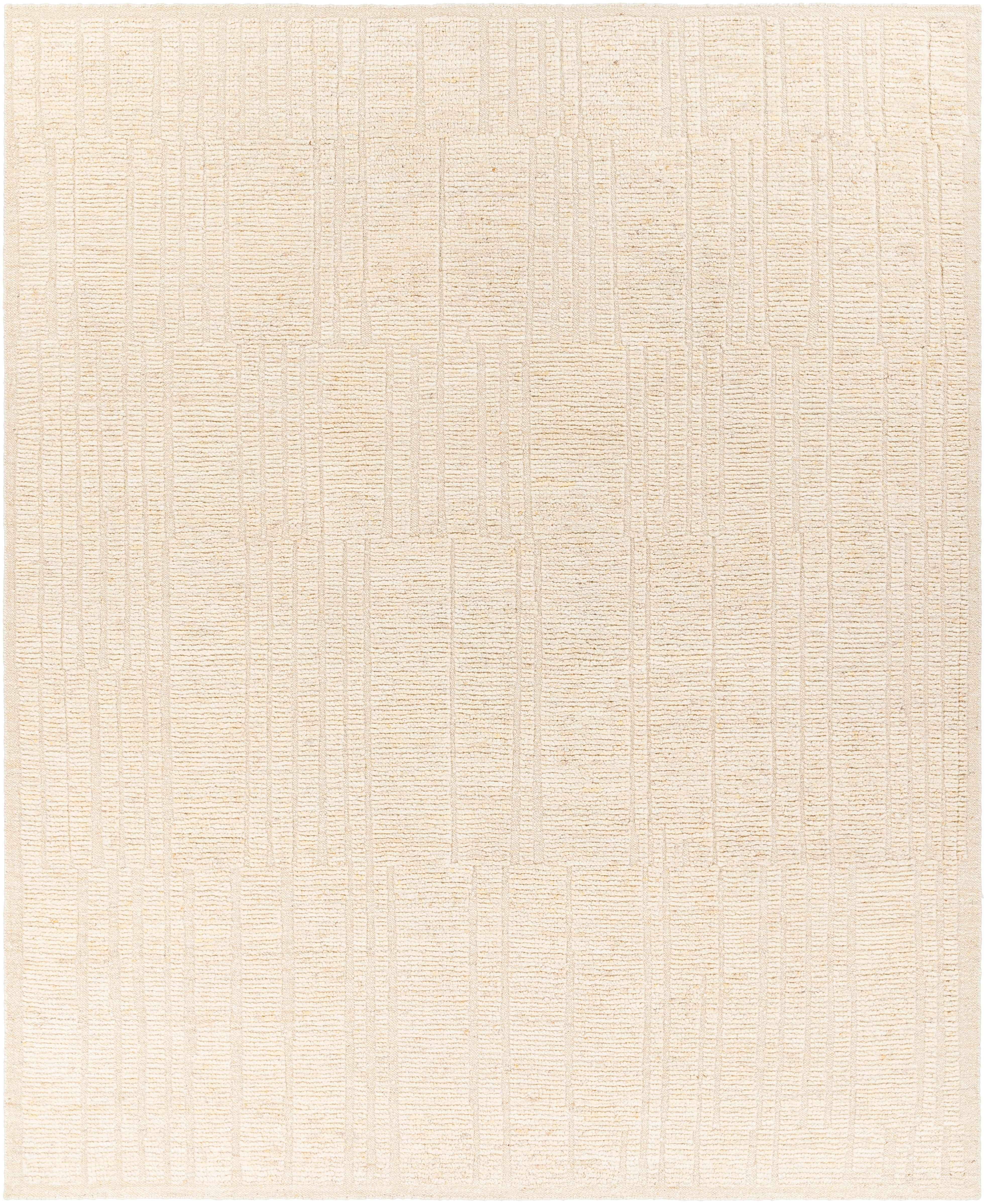 Chic Wheat Hand-Knotted Wool Area Rug