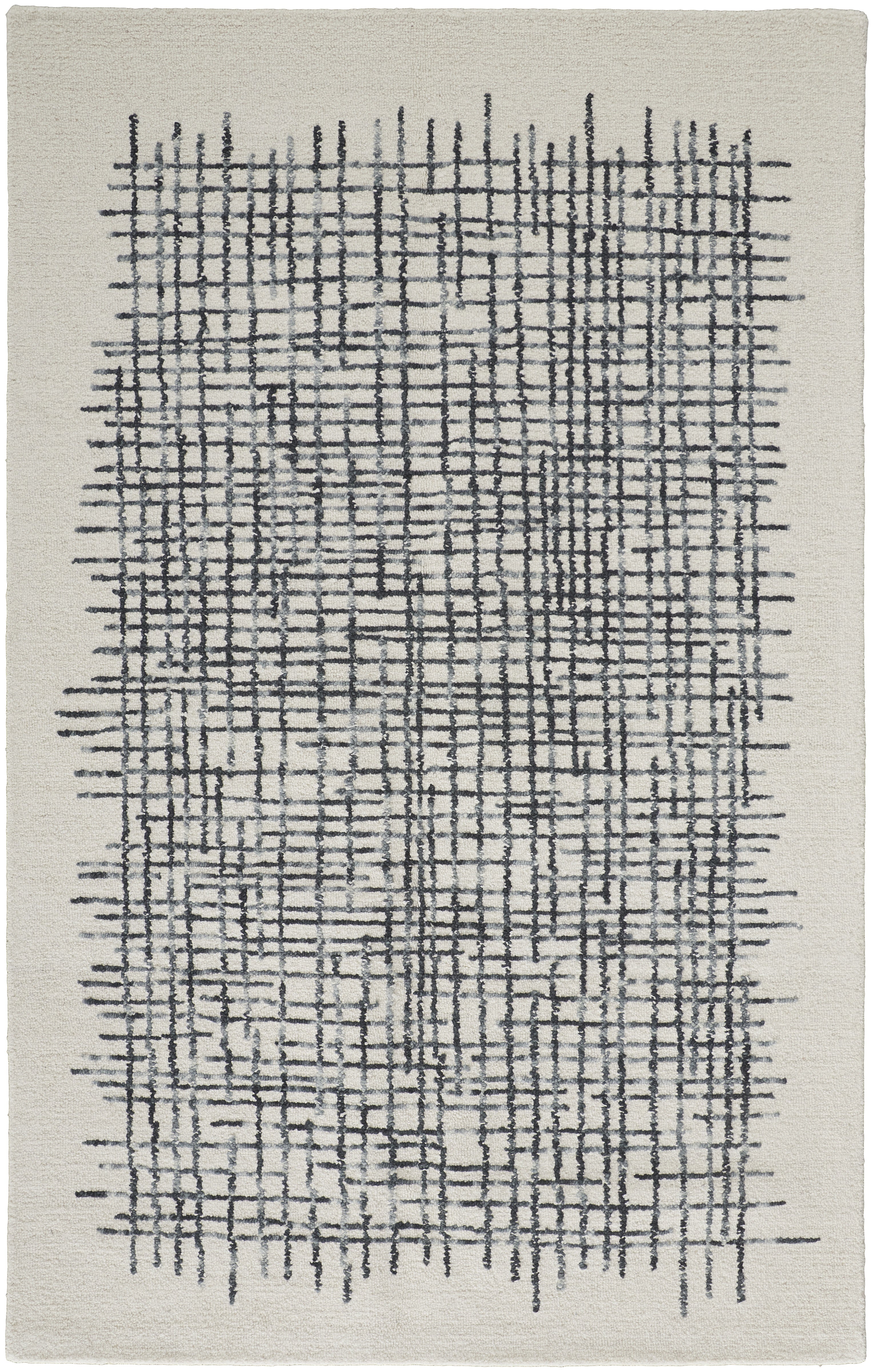 Maddox Transitional Abstract - Ivory/Gray/Black Area Rug