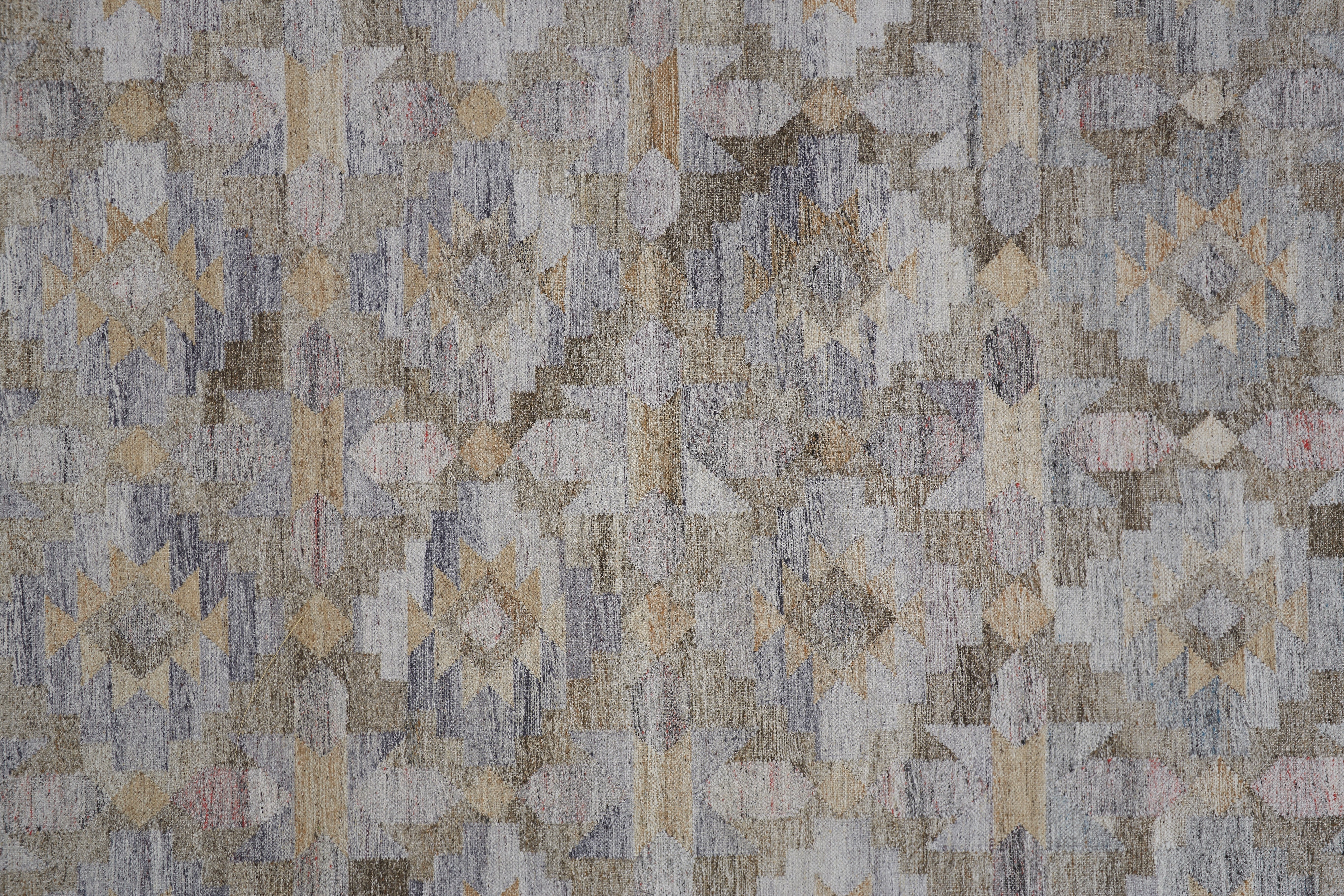 Beckett Transitional Moroccan - Taupe/Gray/Blue Area Rug