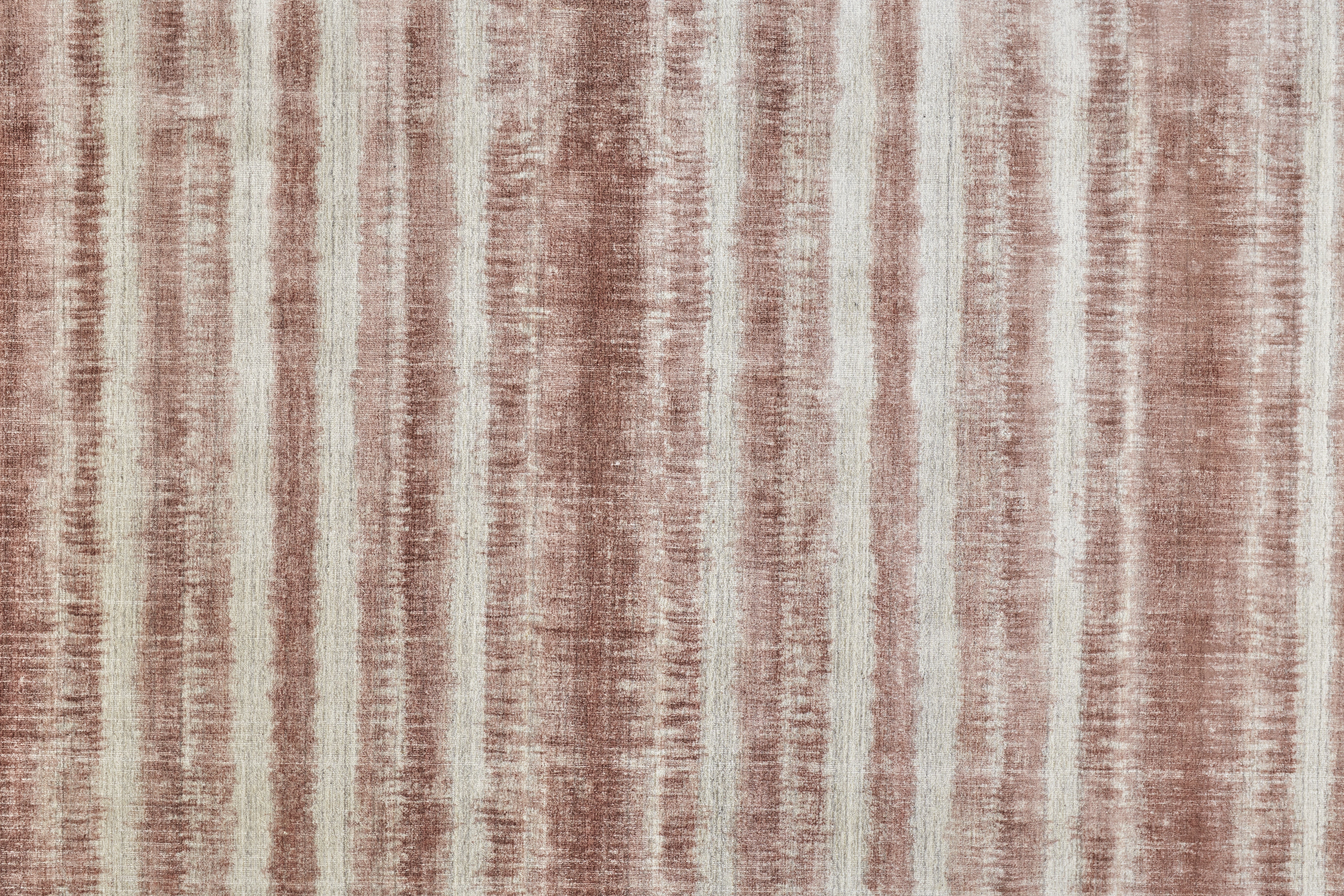 Mackay Transitional Stripes - Tan/Ivory/Pink Area Rug