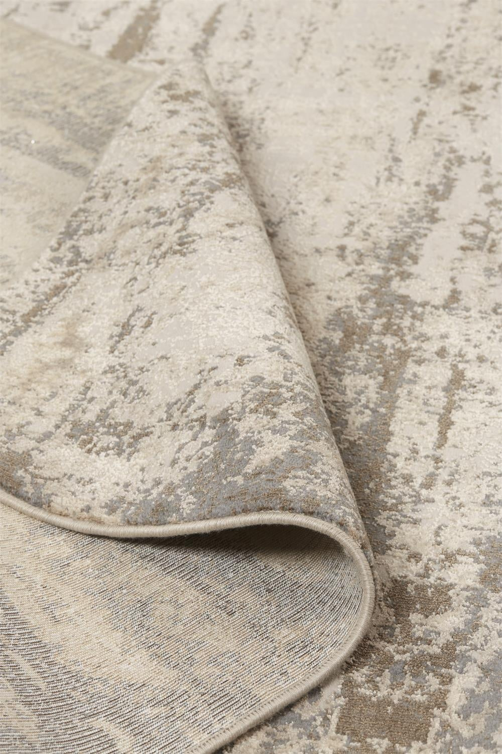Parker Transitional Abstract - Ivory/Brown Area Rug