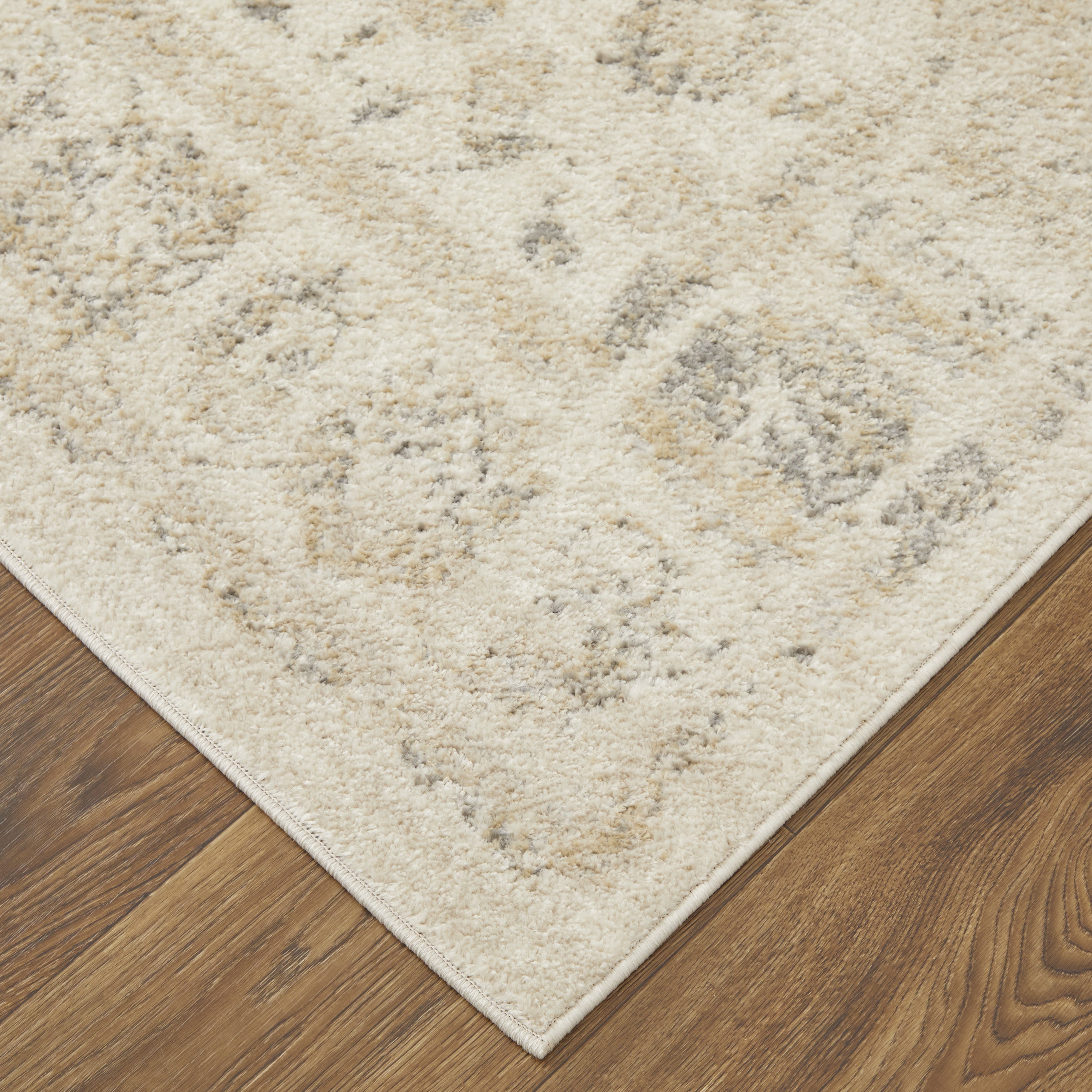 Camellia Transitional Floral & Botanical - Ivory/Gray