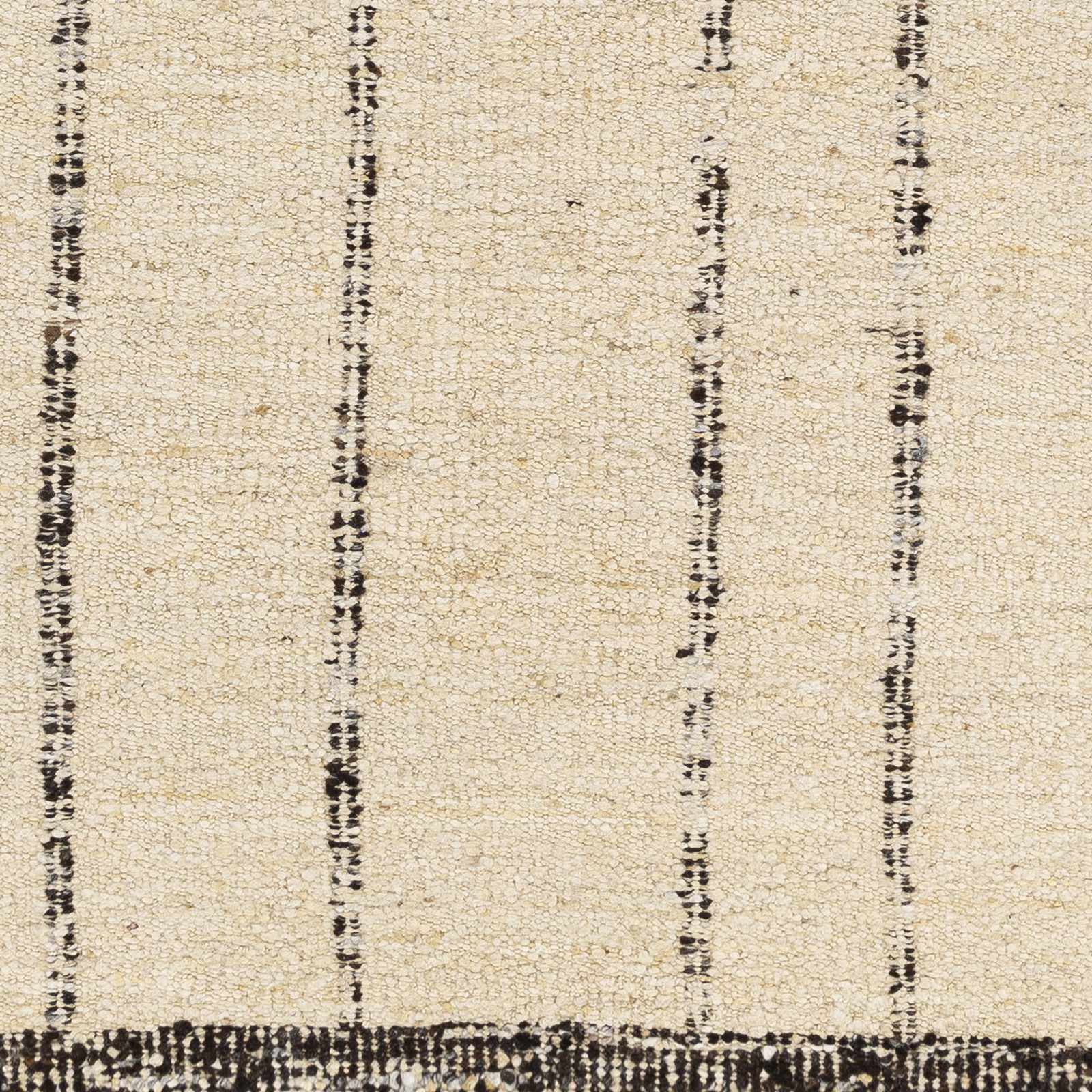 Chic Cream Hand Woven Wool Area Rug