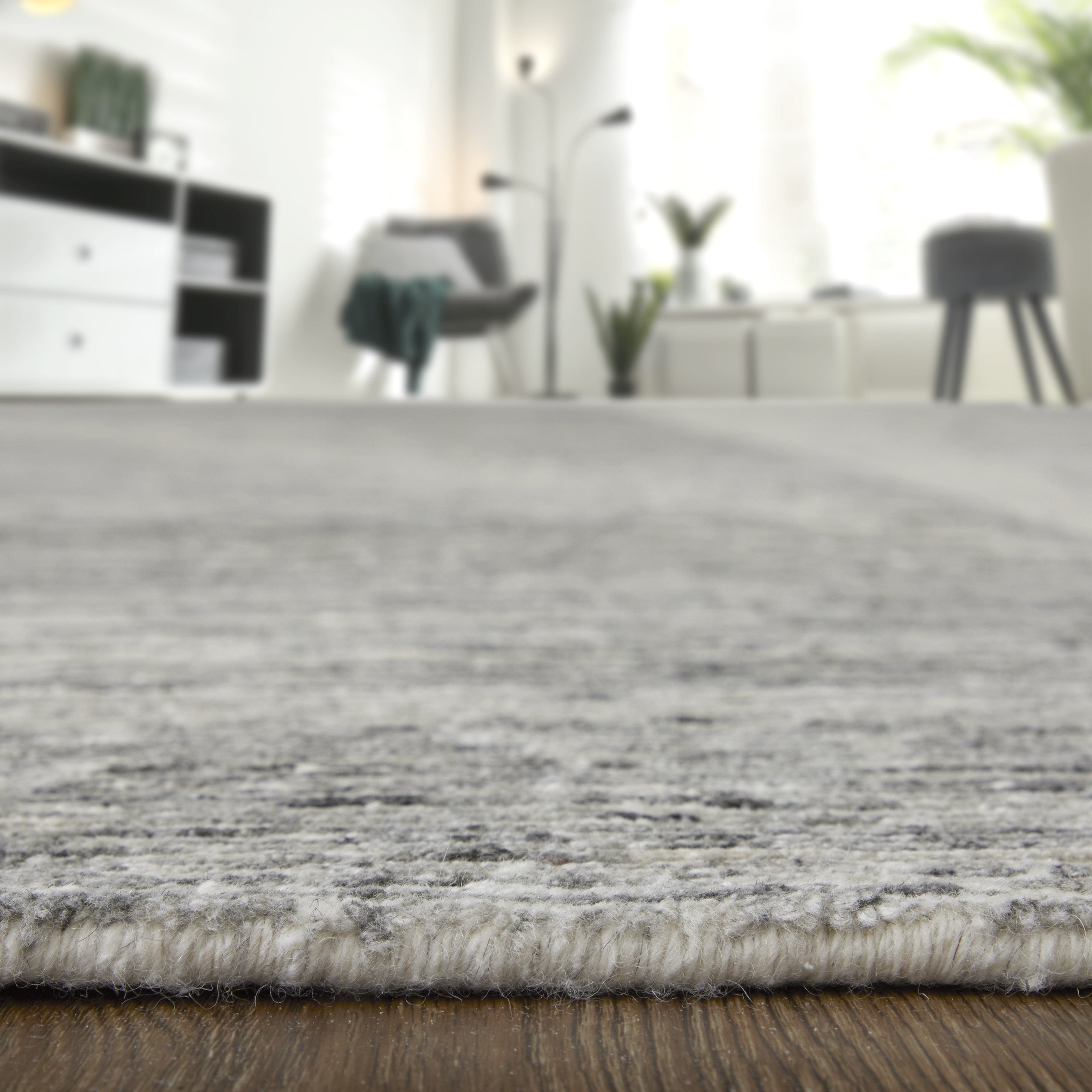 Brighton Modern Abstract - Ivory/Gray Area Rug
