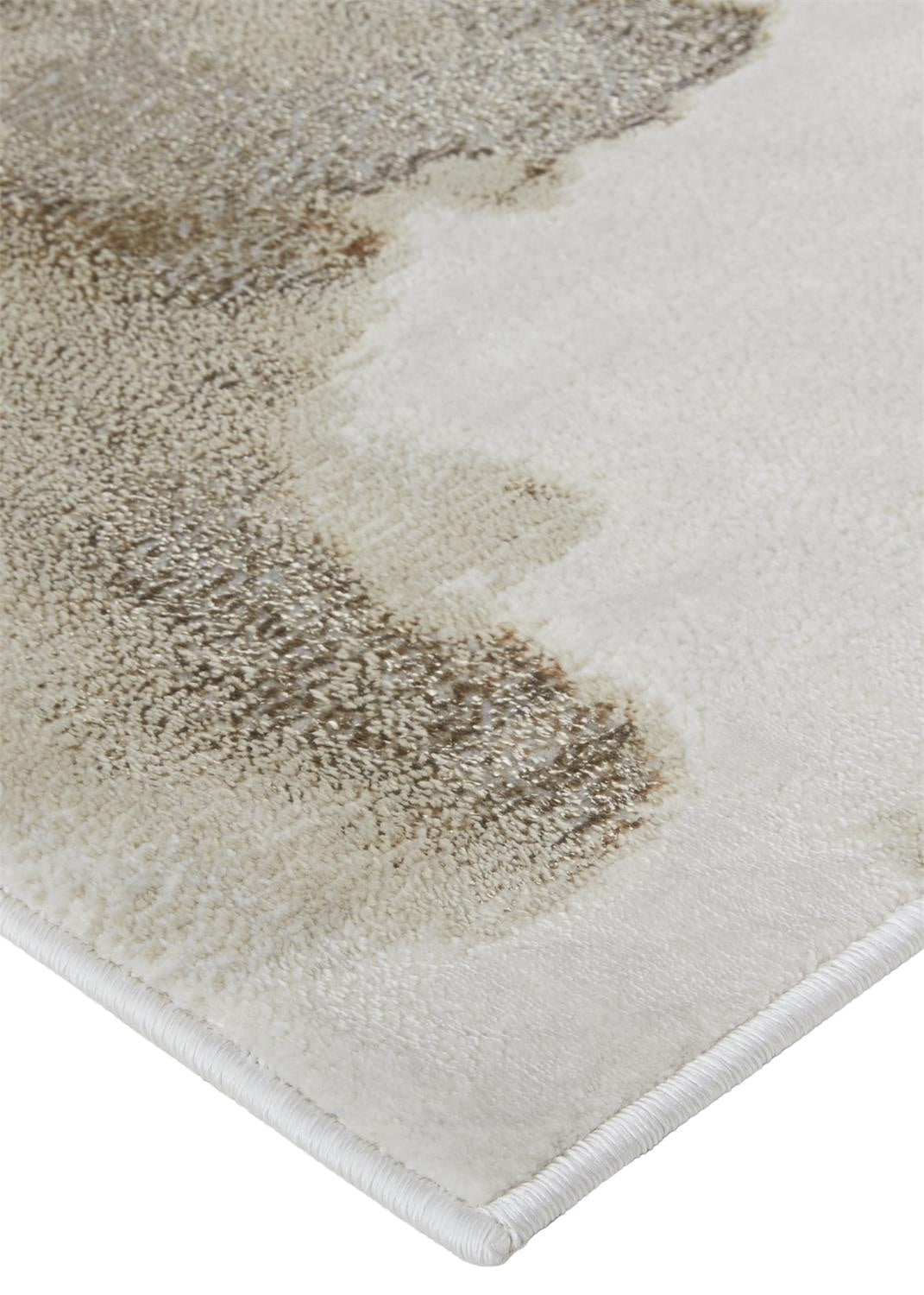 Aura Modern Abstract - Ivory/Tan/Gray Area Rug