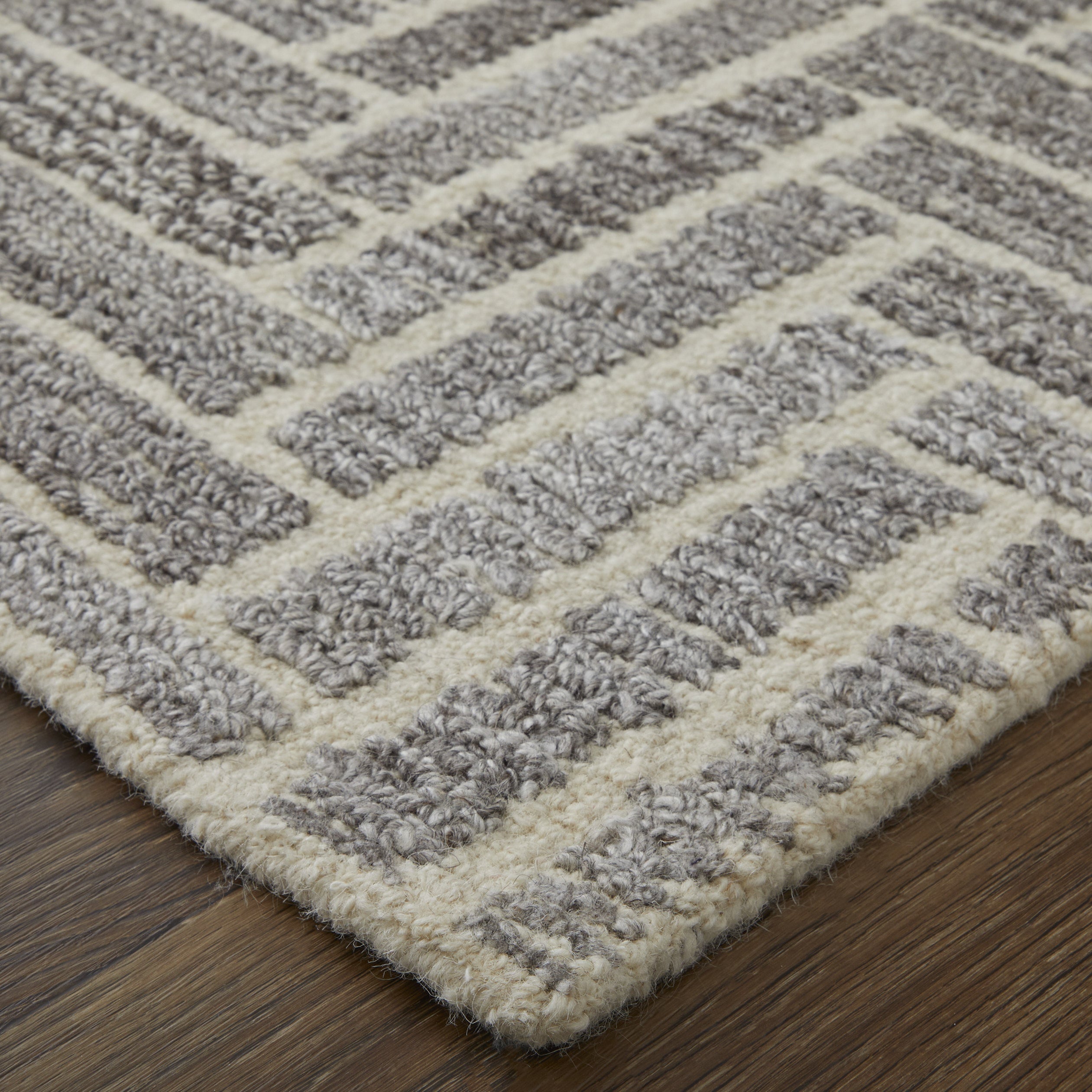 Asher Transitional Geometric - Taupe/Gray/Tan
