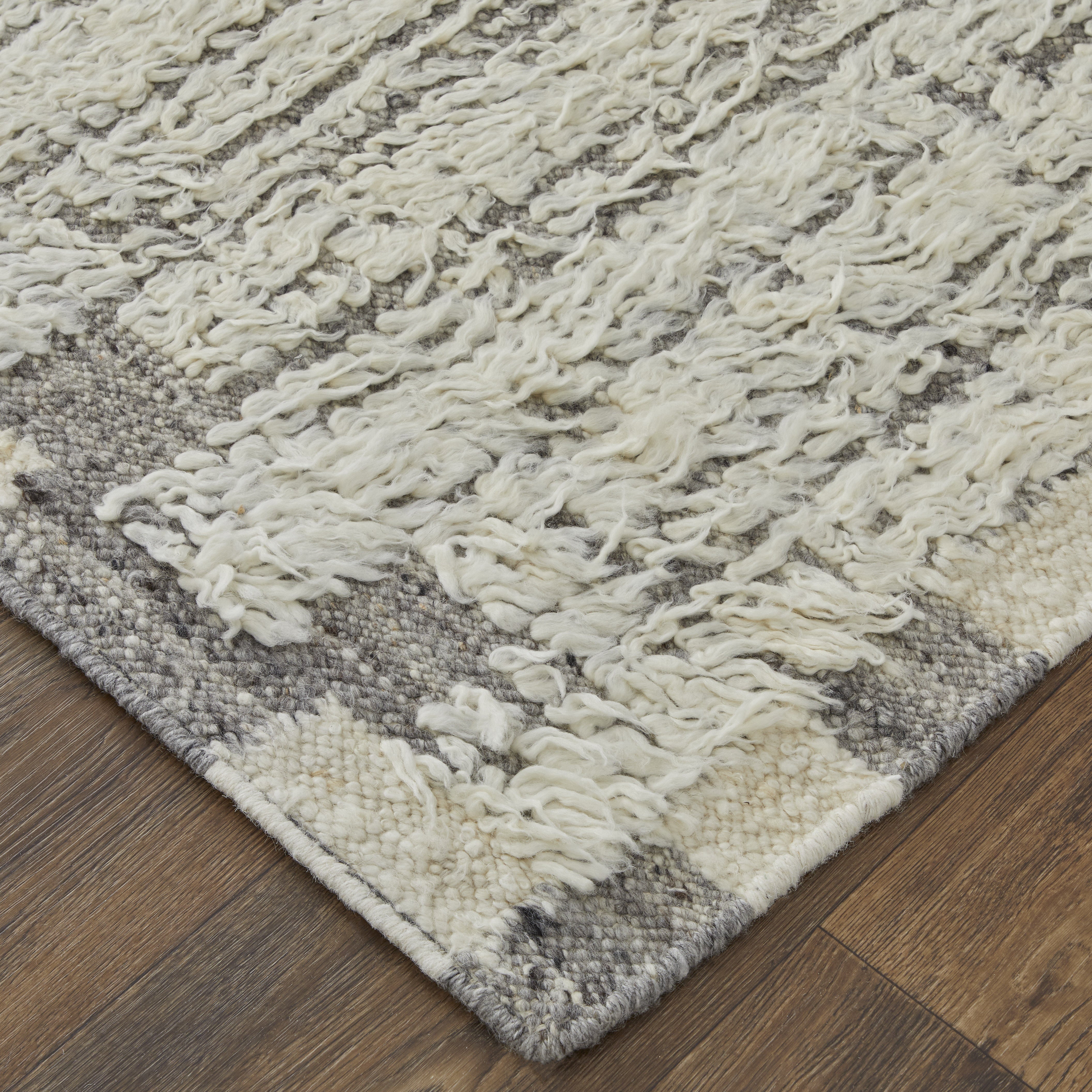 Ashby Transitional Stripes - Ivory/Gray Area Rug