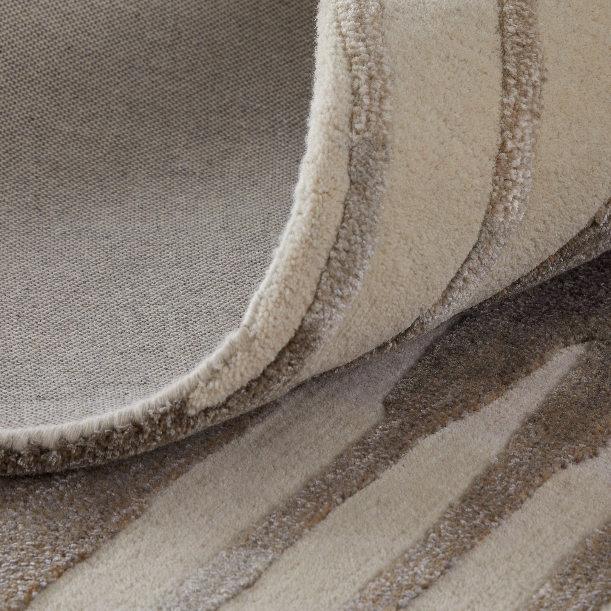 Anya Transitional Abstract - Ivory/Brown/Taupe Area Rug