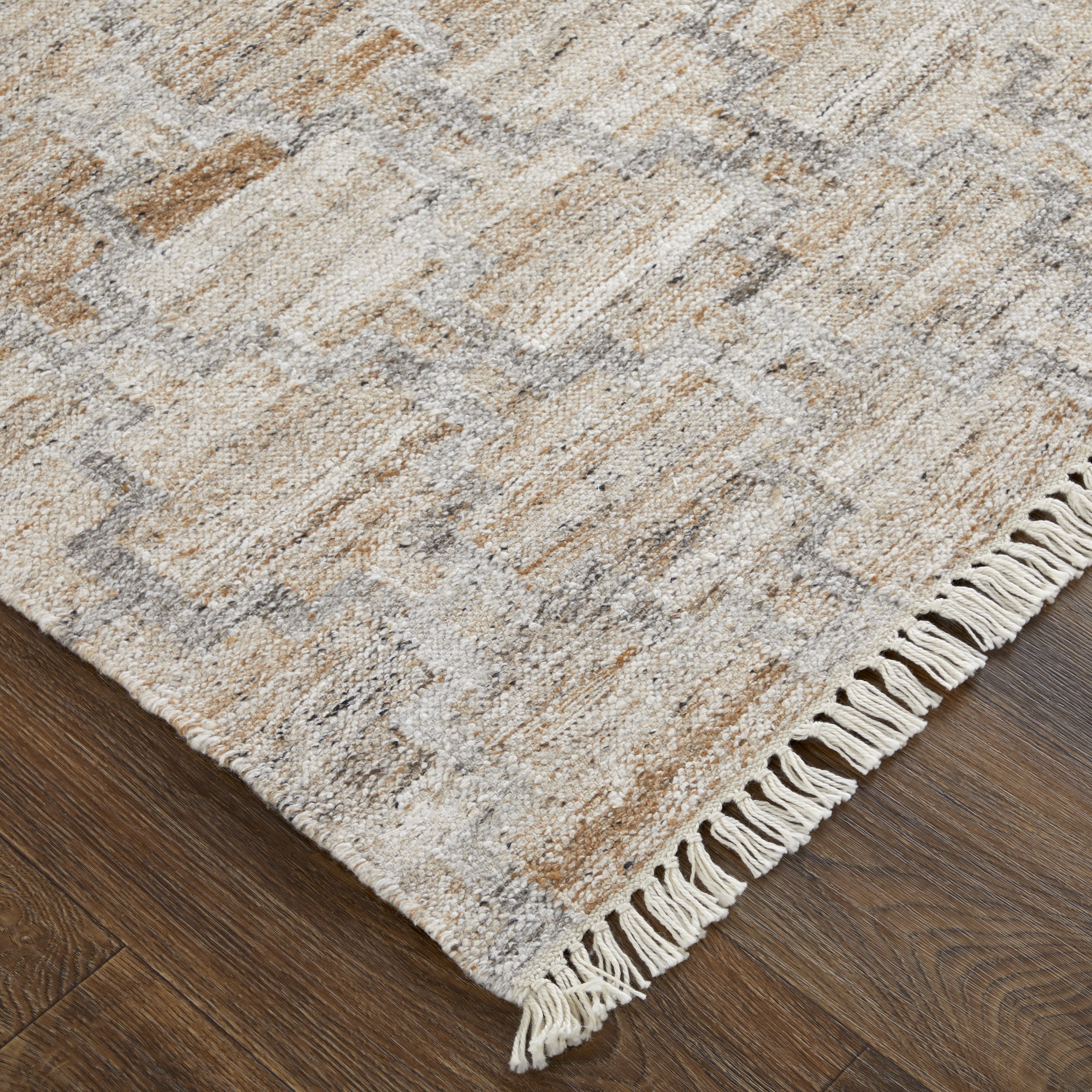 Beckett Transitional Trellis & Lattice - Tan/Gray/Ivory Area Rug
