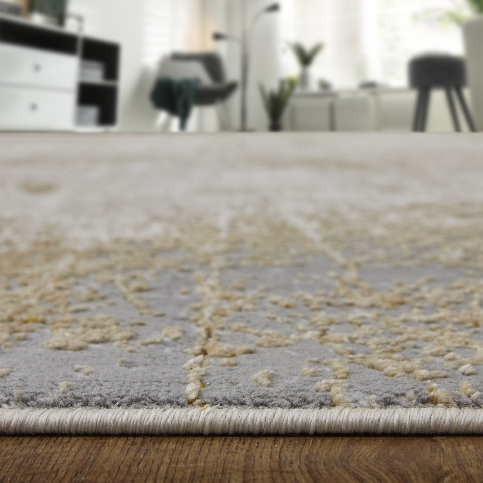 Aura Modern Abstract - Ivory/Brown/Gray Area Rug