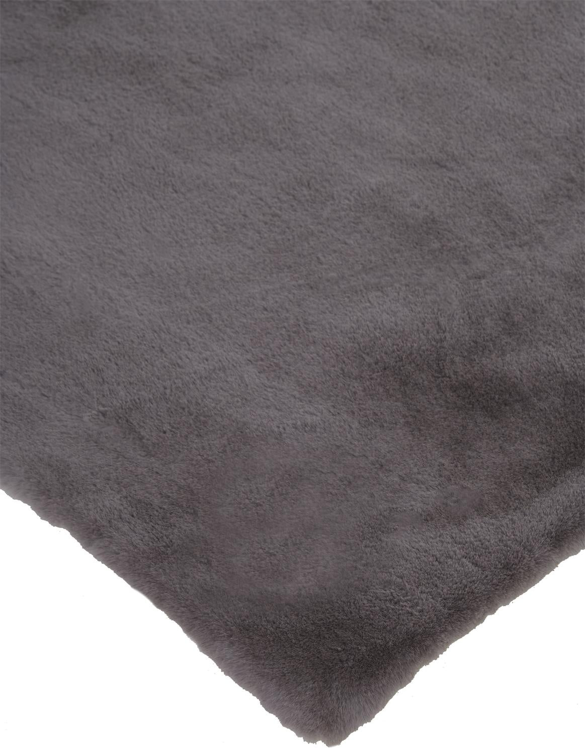 Luxe Velour Modern Solid - Taupe/Gray Area Rug