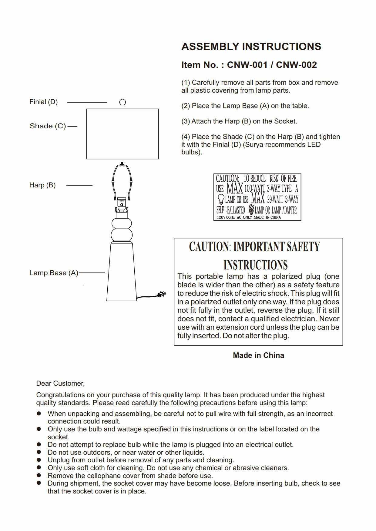 Altenberge Table Lamp