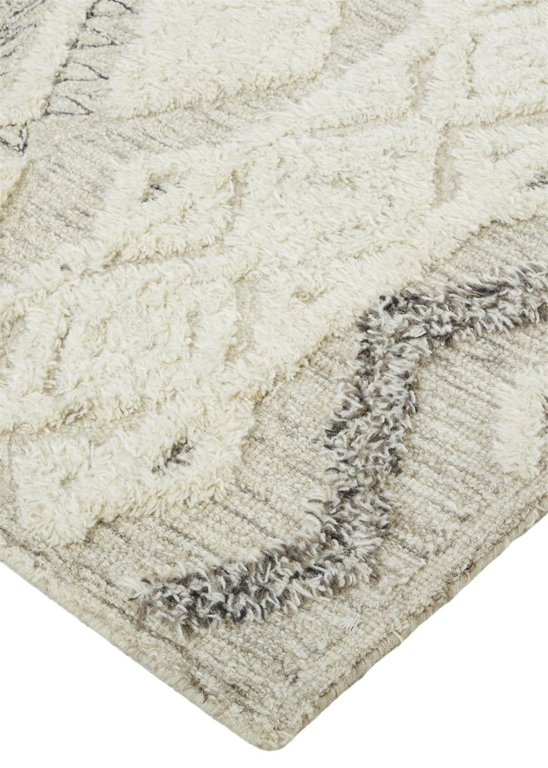 Anica Transitional Geometric - Ivory/Taupe/Gray Area Rug