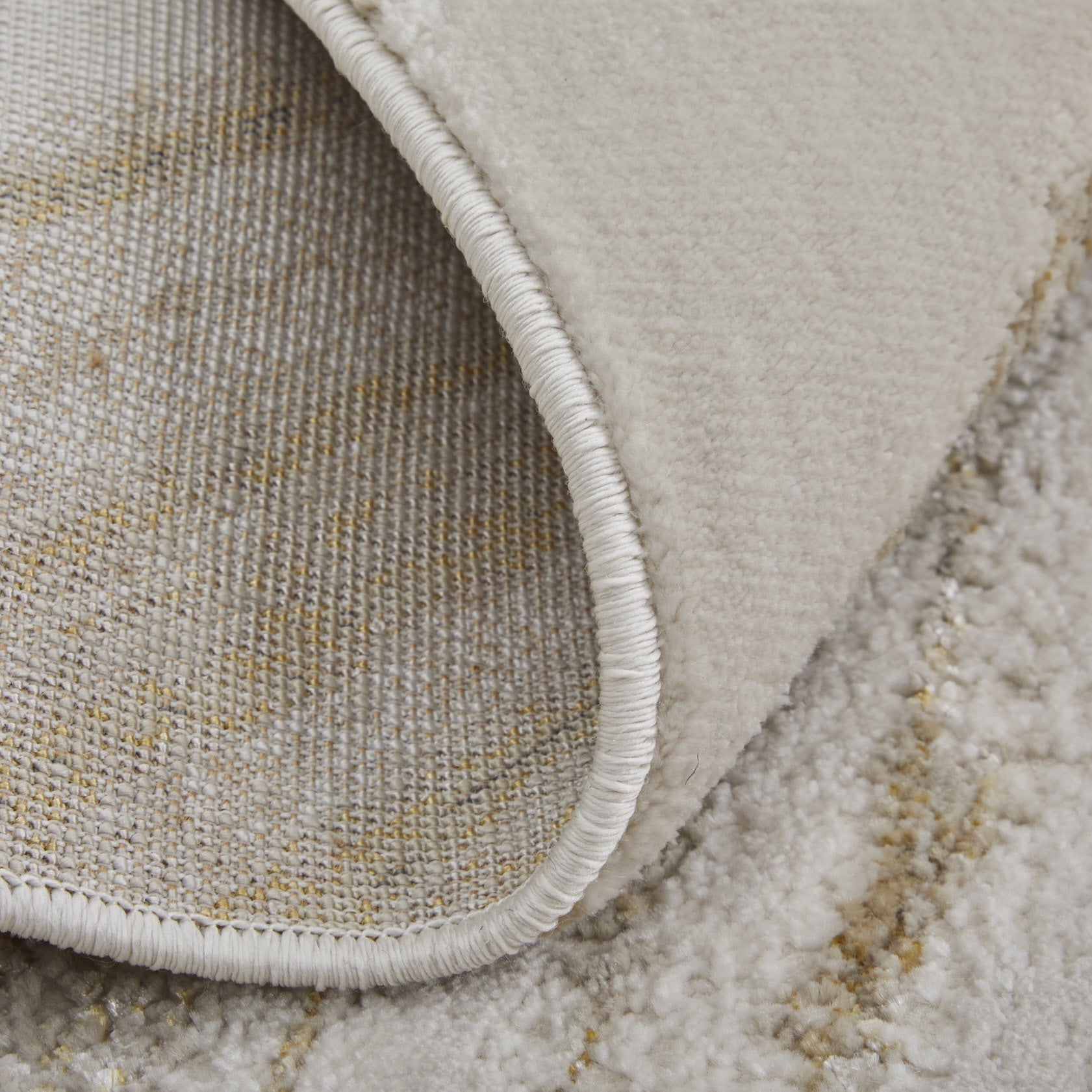 Aura Modern Abstract - Ivory/Taupe/Gold Area Rug