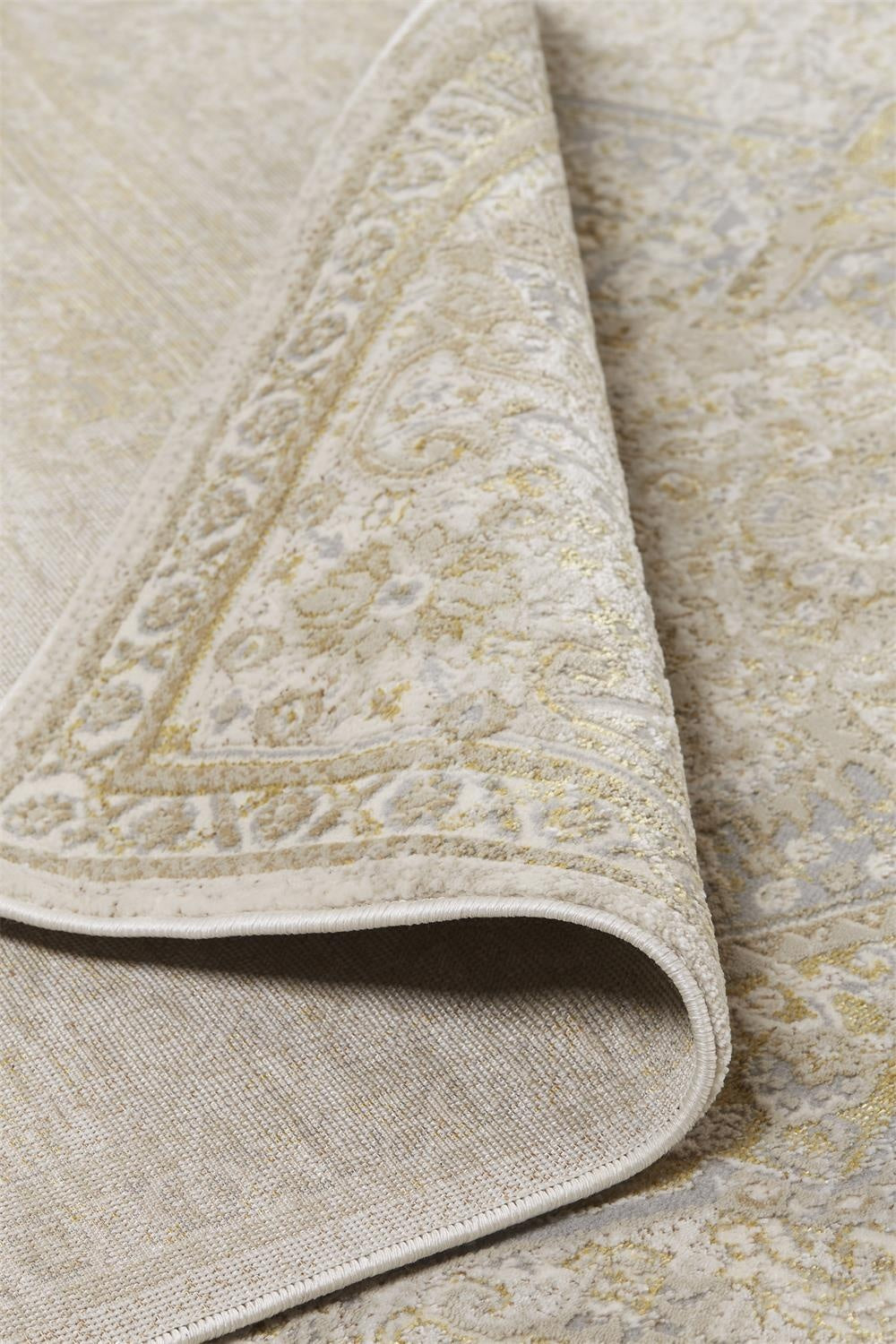 Aura Modern Oriental - Ivory/Gold Area Rug