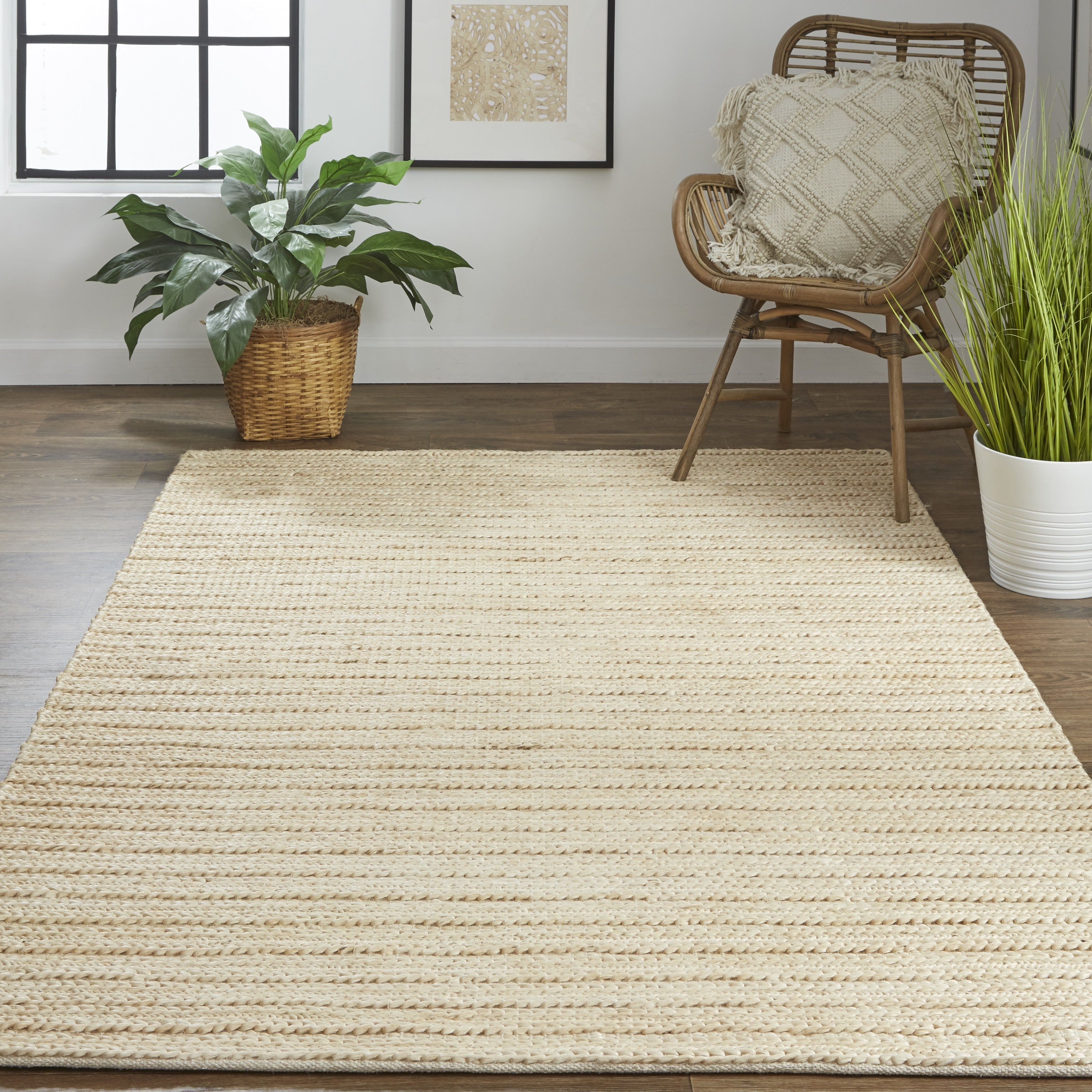 Kaelani Transitional Abstract - Tan/Ivory/Taupe