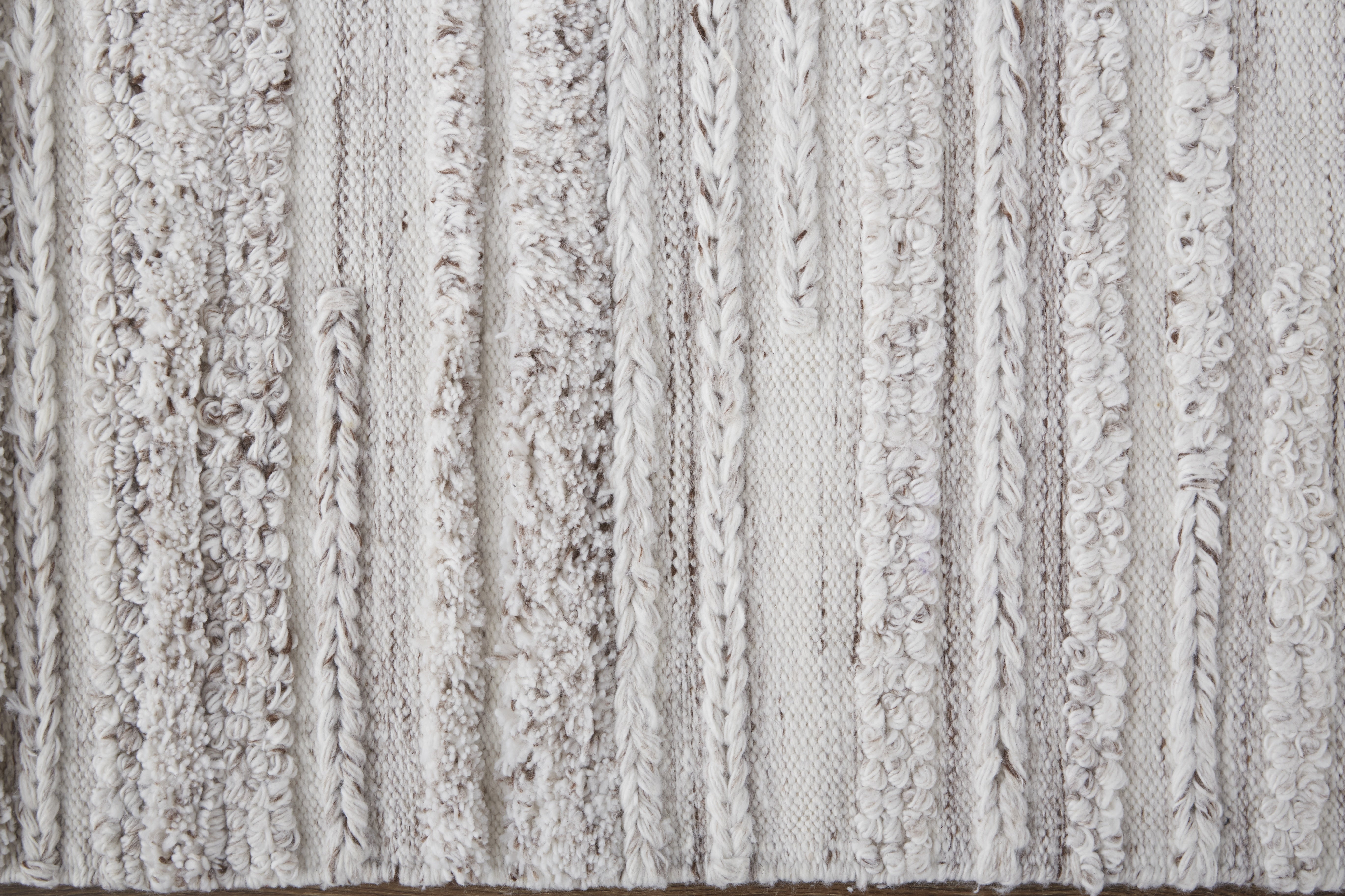 Alden Transitional Stripes - Ivory/Taupe