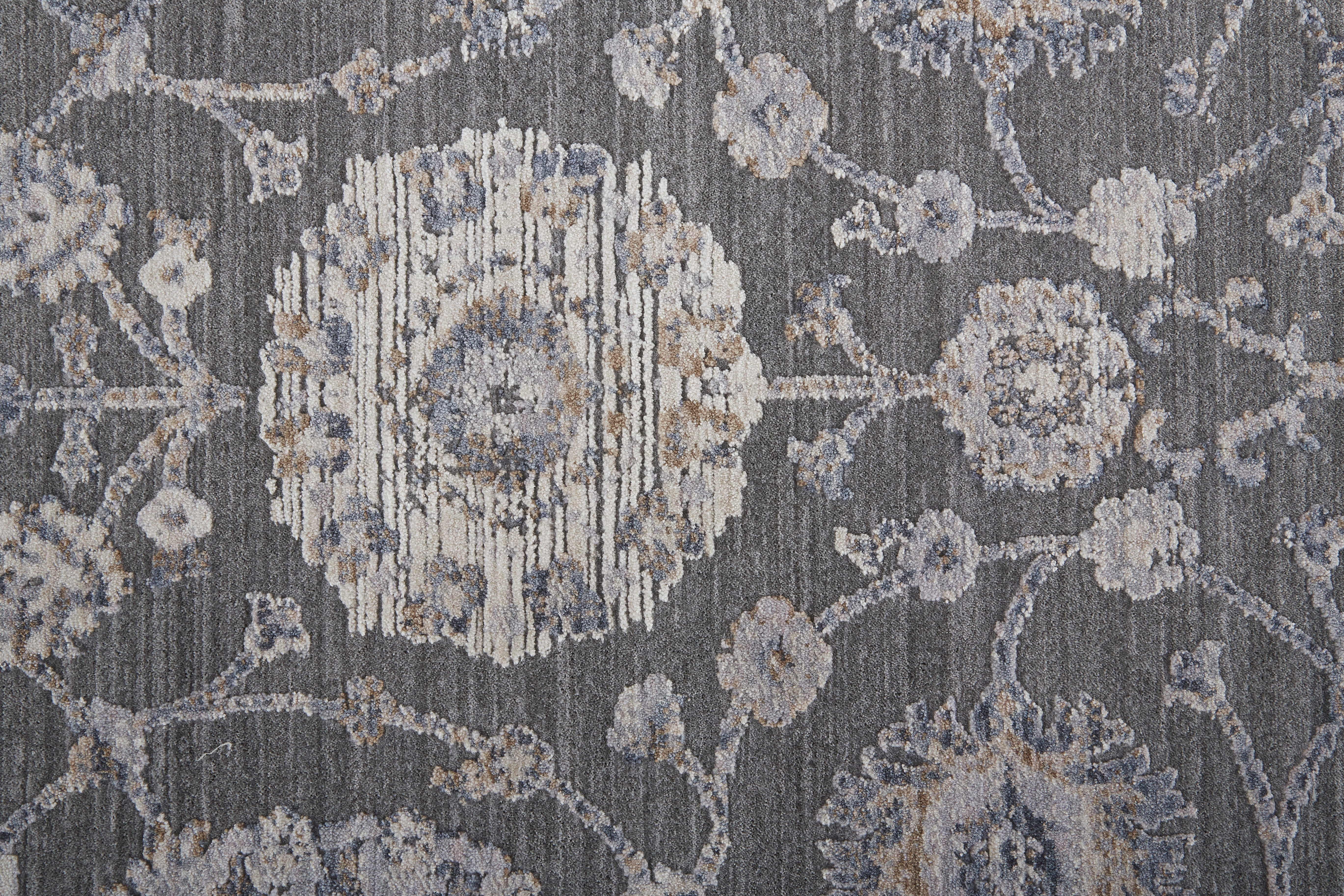 Thackery Transitional Oriental - Gray/Ivory/Red