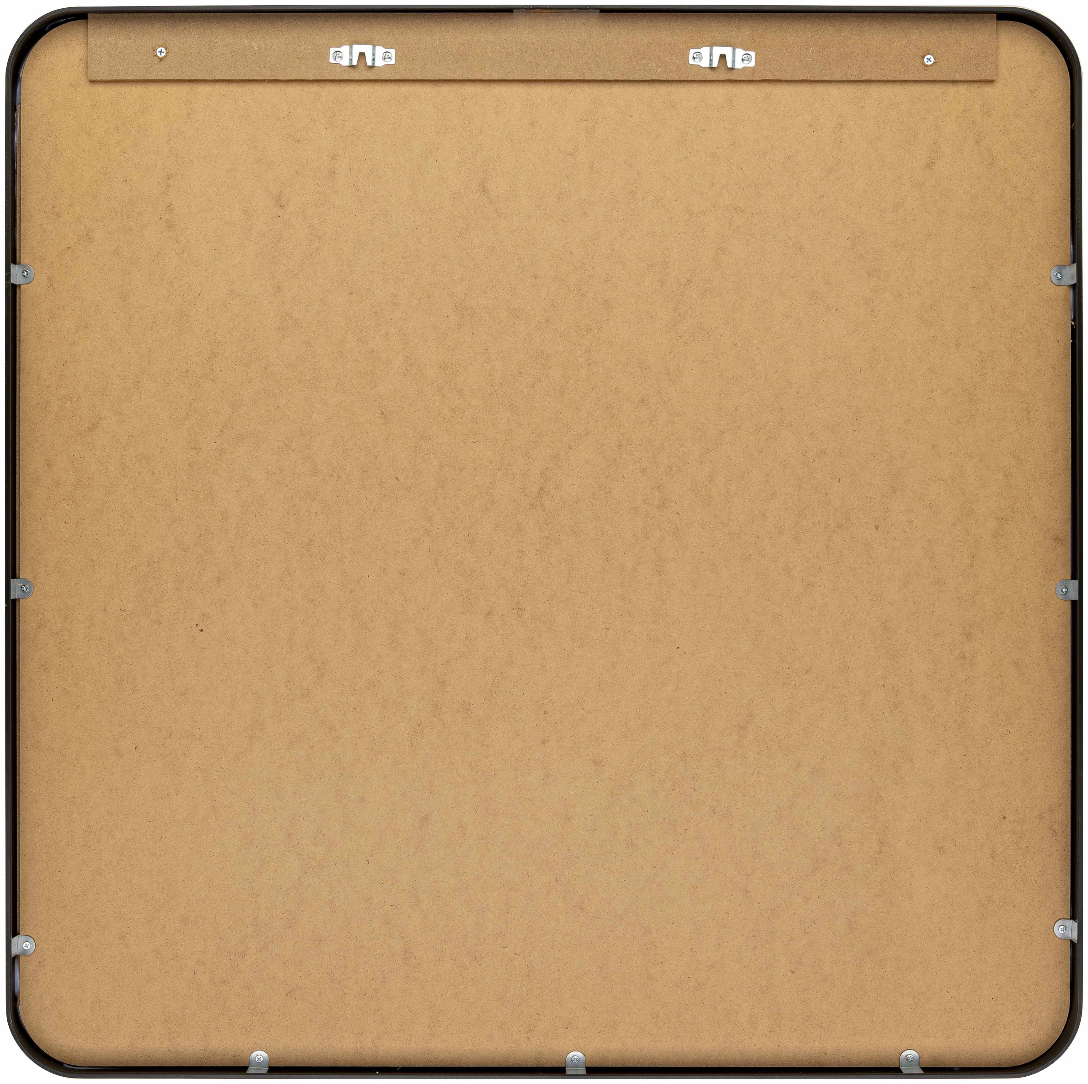 Nia Black Aluminum Square Mirror