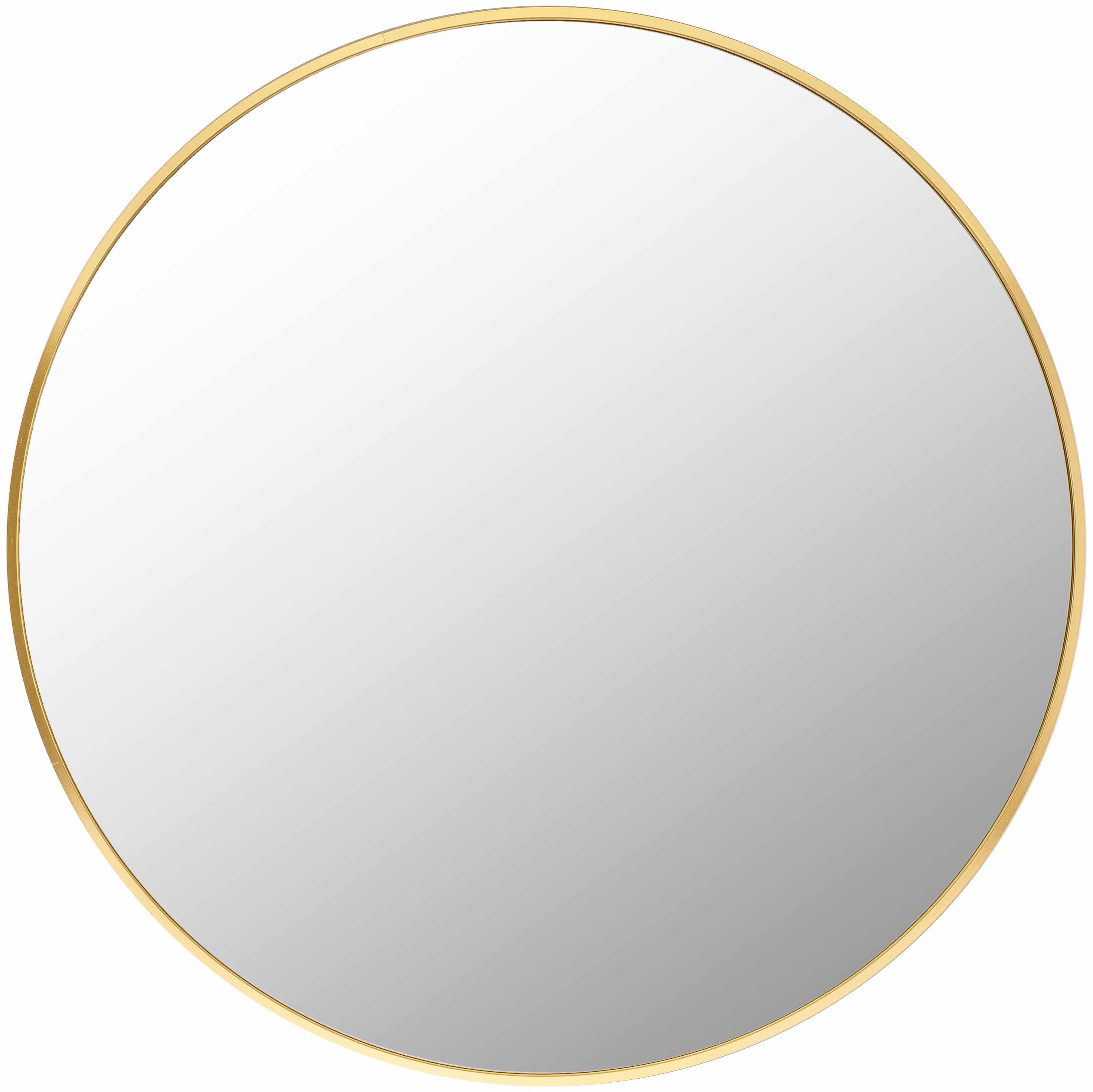 Micah Gold Round Mirror