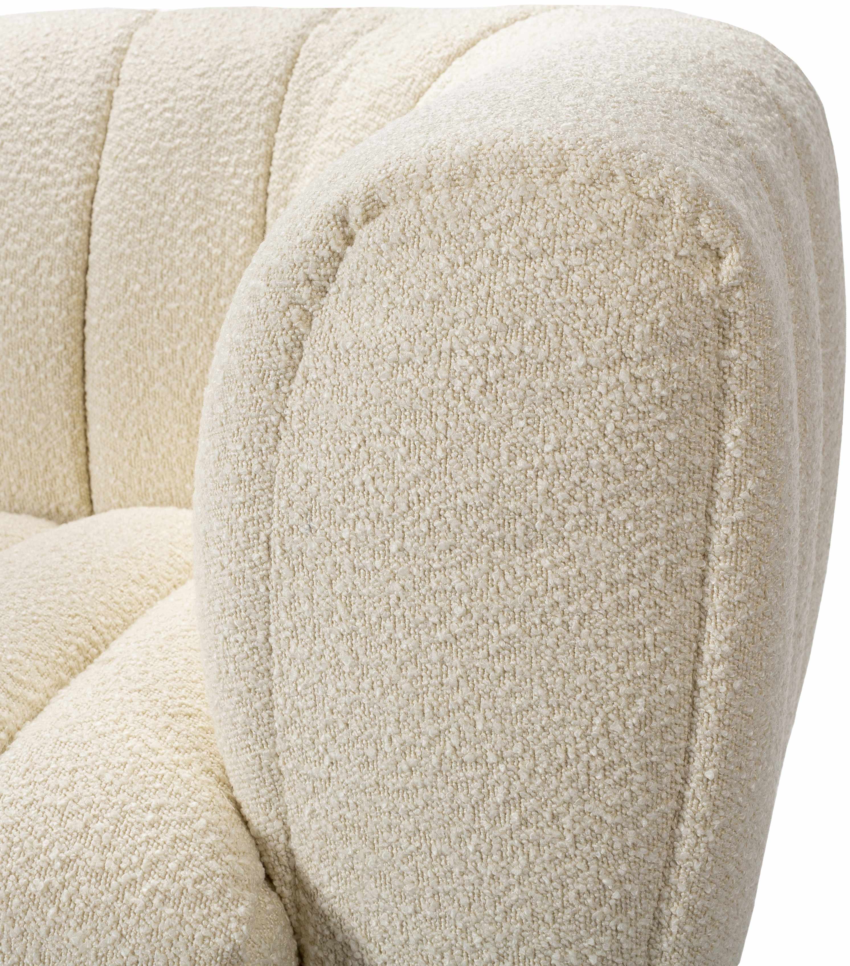 Luna Contemporary Cream Sofa