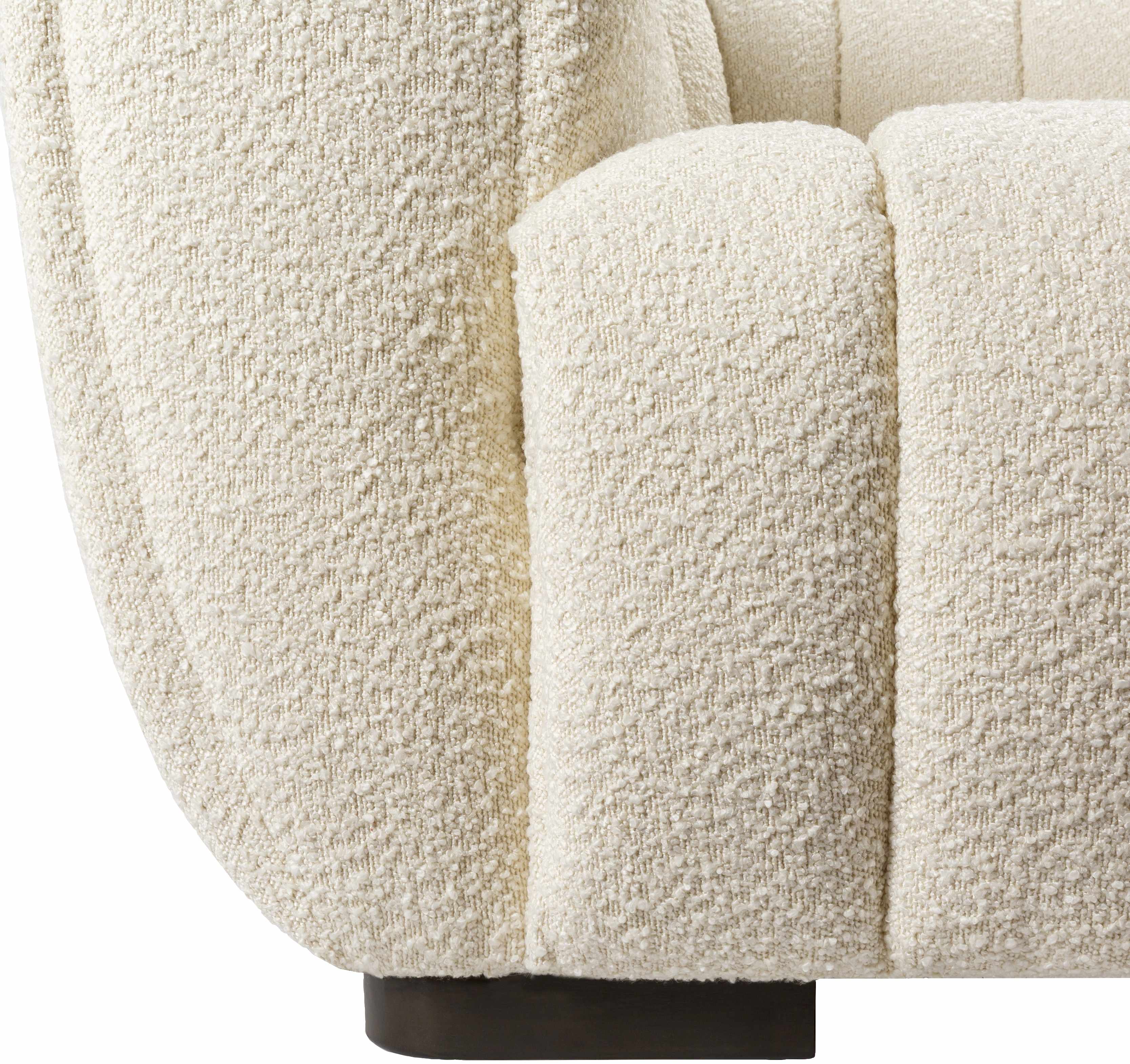 Luna Contemporary Cream Sofa