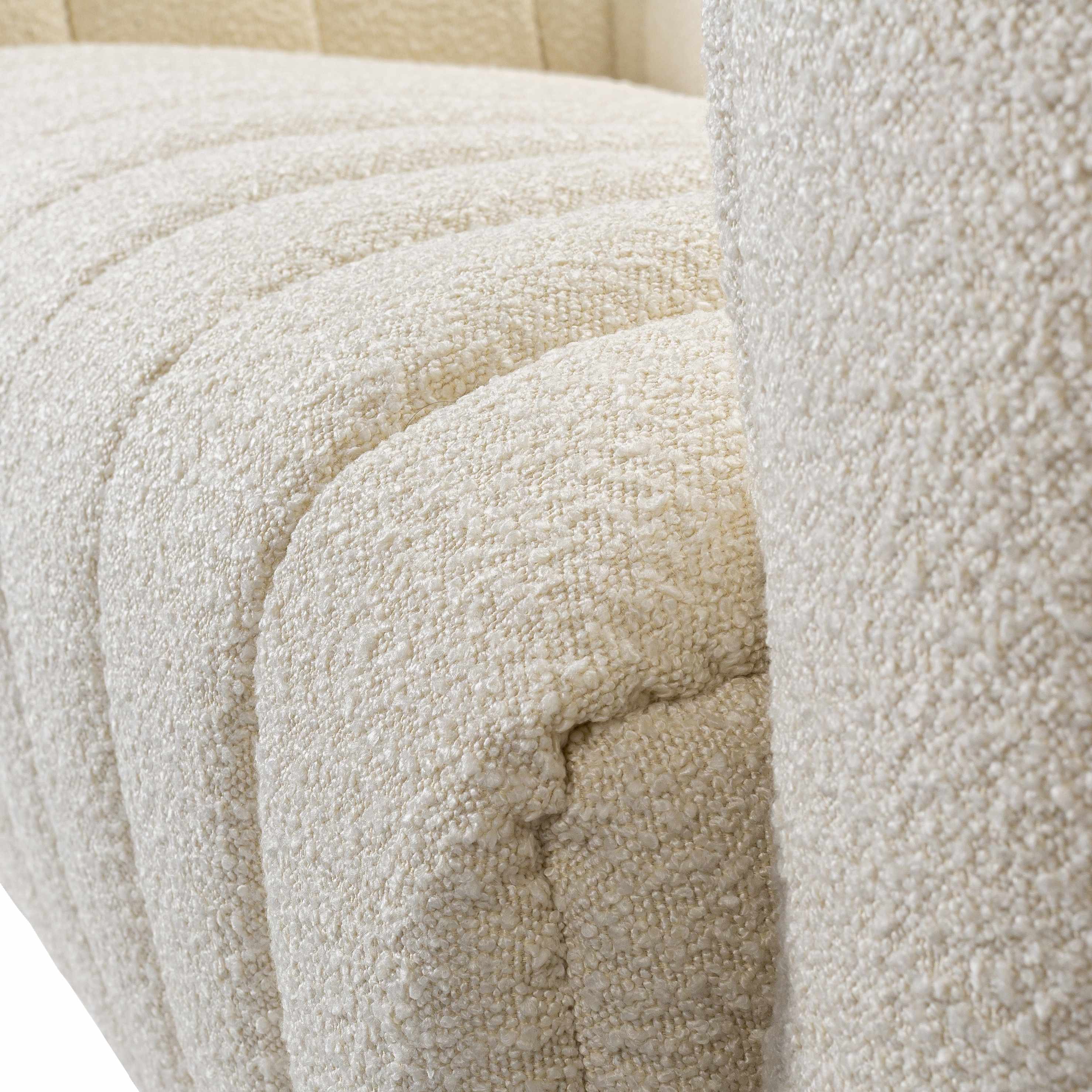 Luna Contemporary Cream Sofa