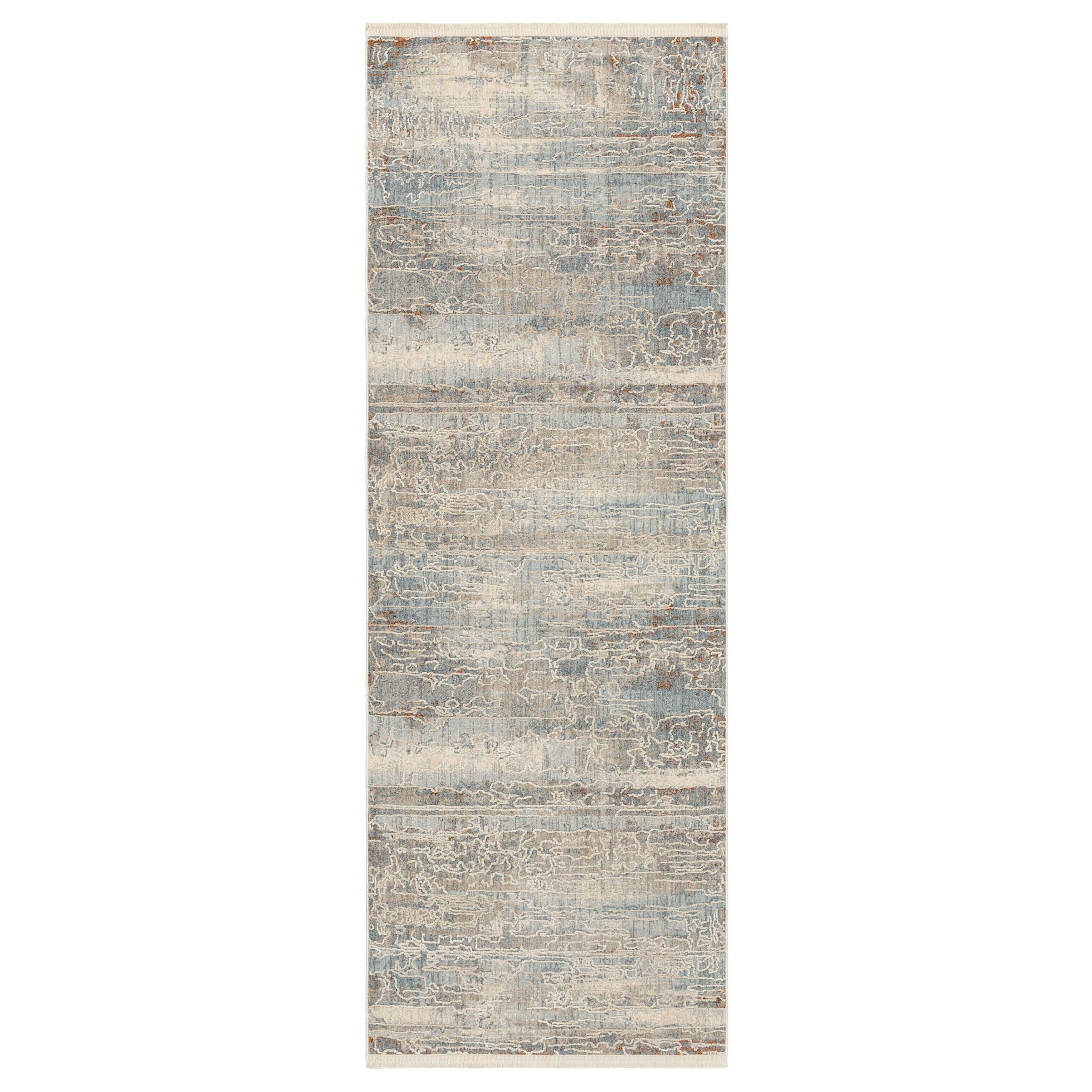 Silk Road Cream Dark Grey Area Rug