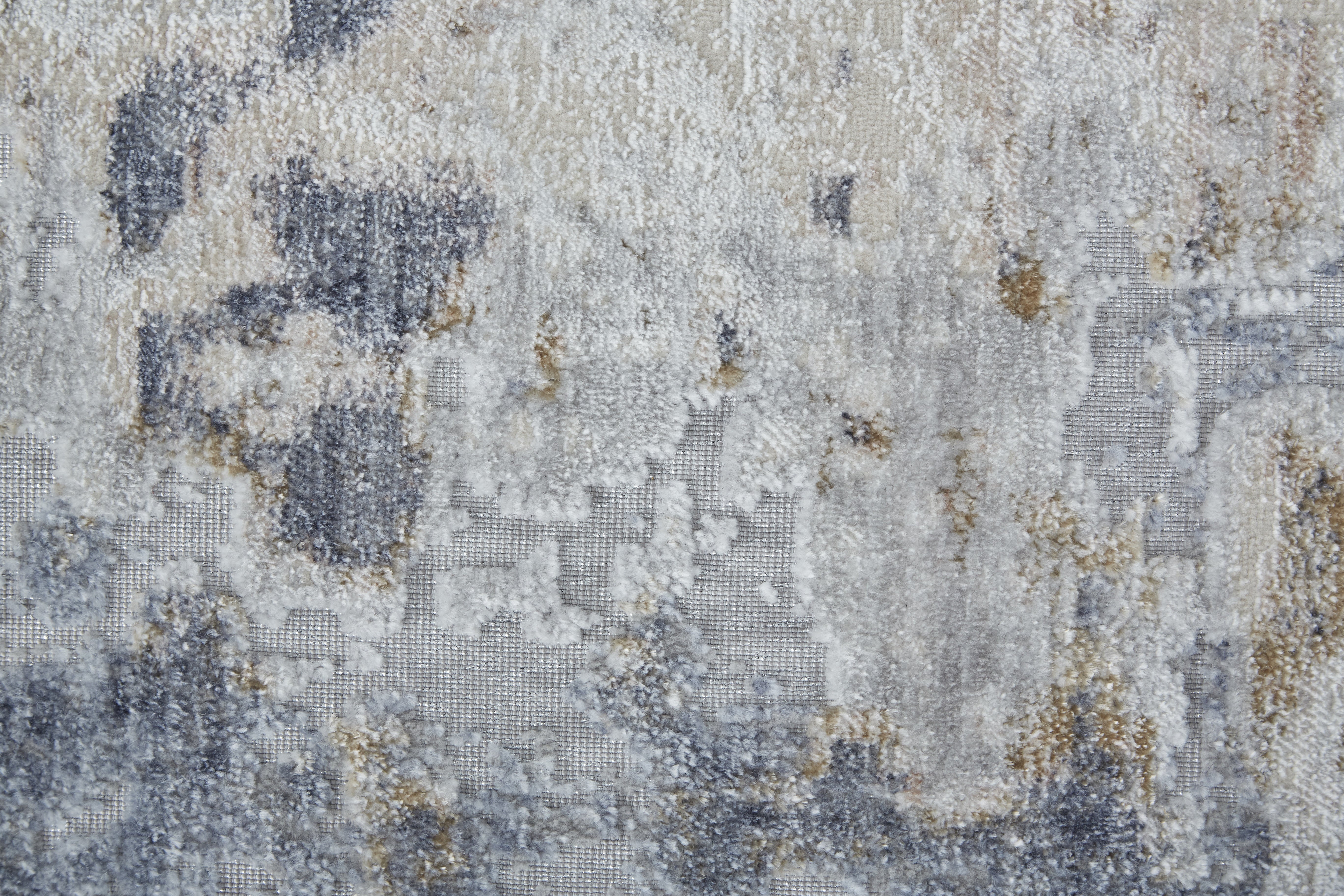 Laina Transitional Abstract - Ivory/Gray/Blue Area Rug