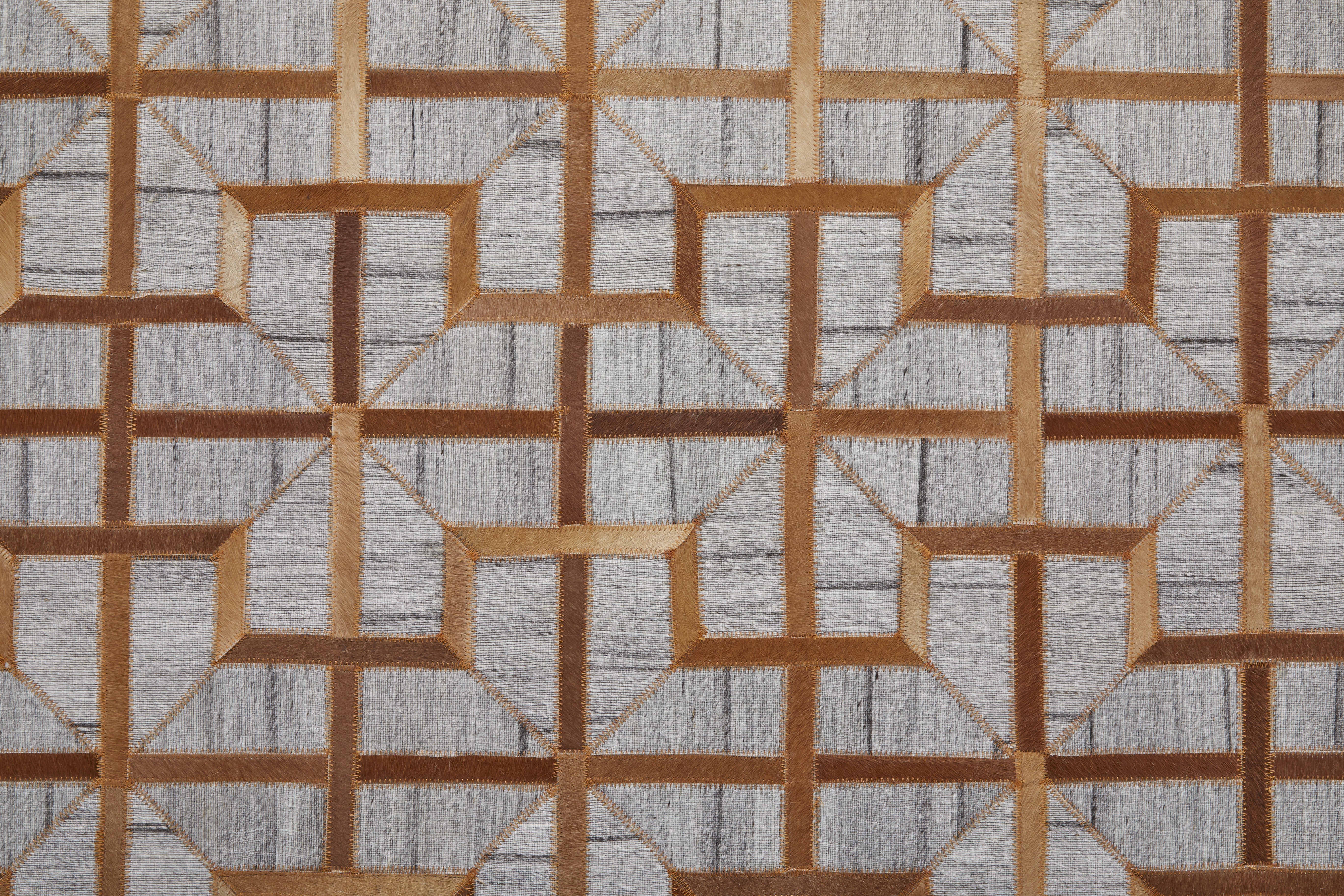 Fannin Transitional Geometric - Tan/Brown/Gray Area Rug