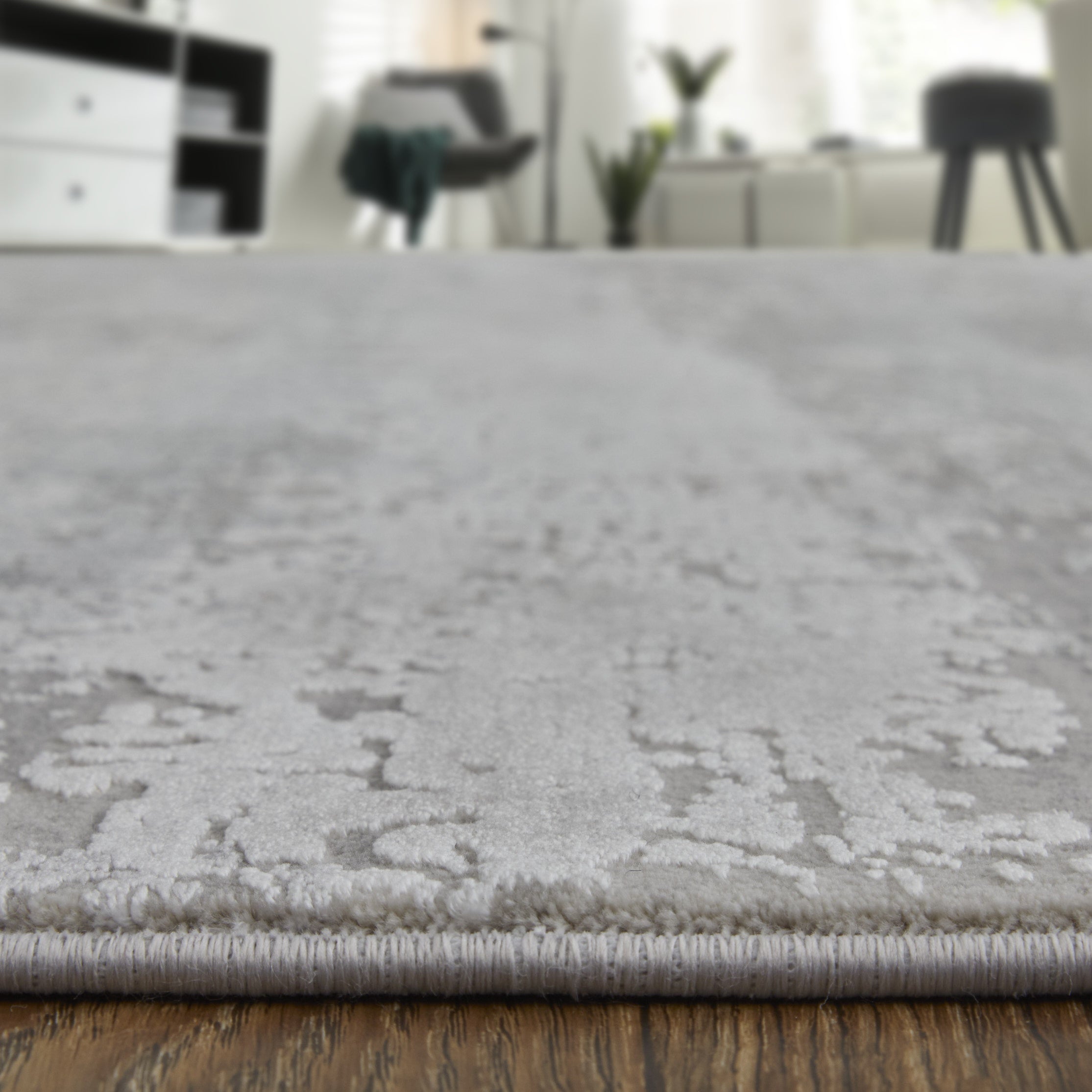 Cadiz Modern Abstract - Taupe/Gray/Silver Area Rug
