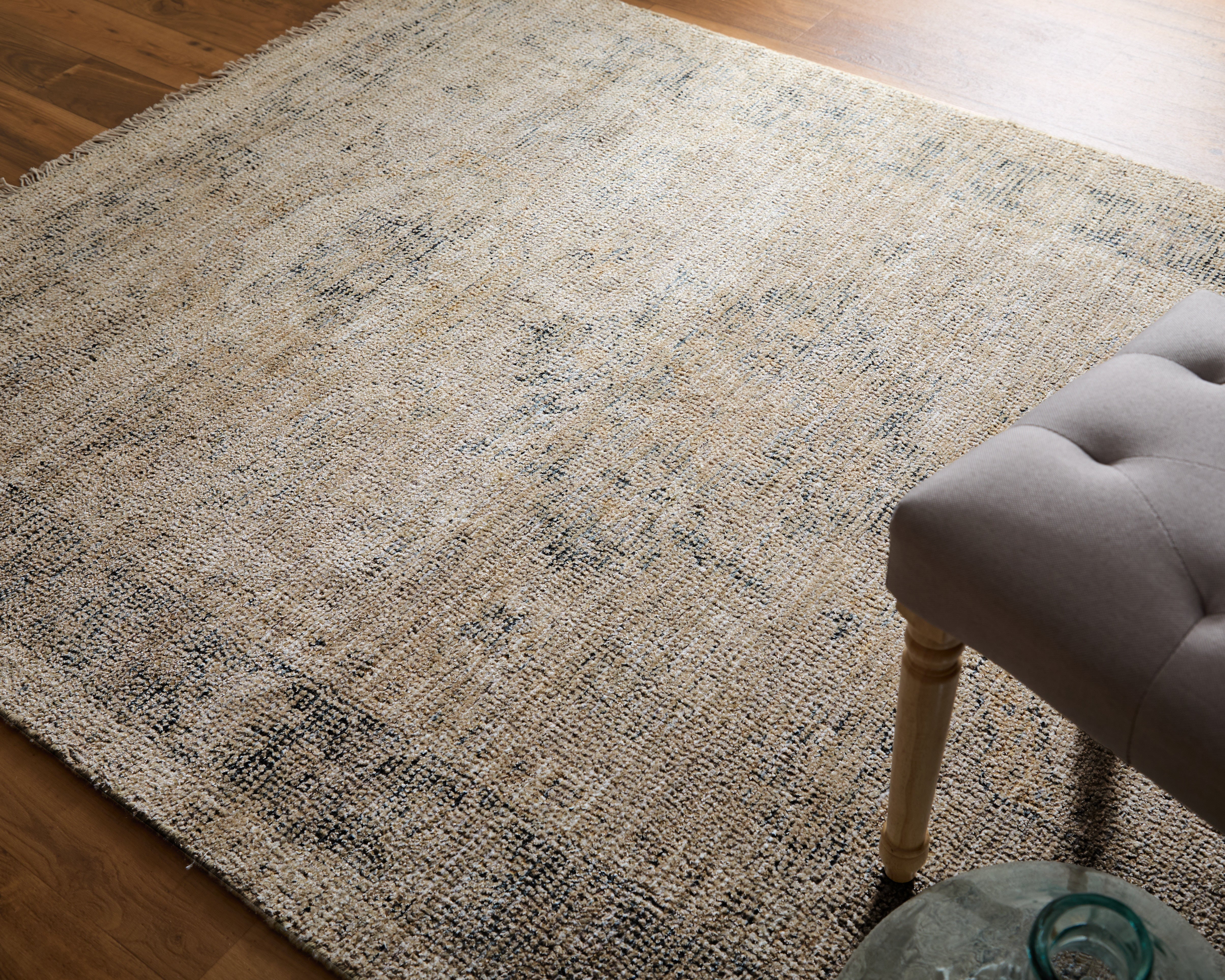 Caldwell Transitional Medallion - Tan/Gray/Gold Area Rug