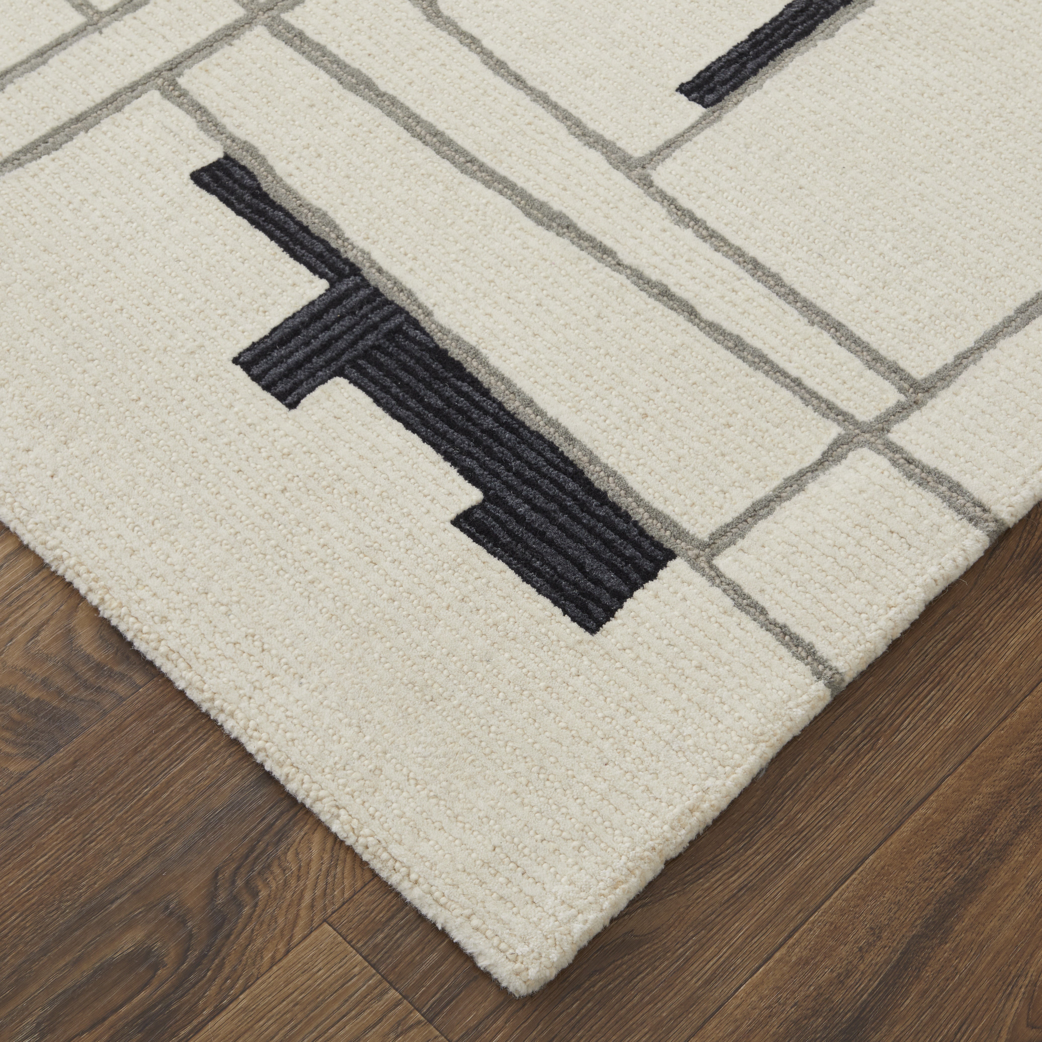 Maguire Transitional Abstract - Ivory/Gray/Taupe Area Rug