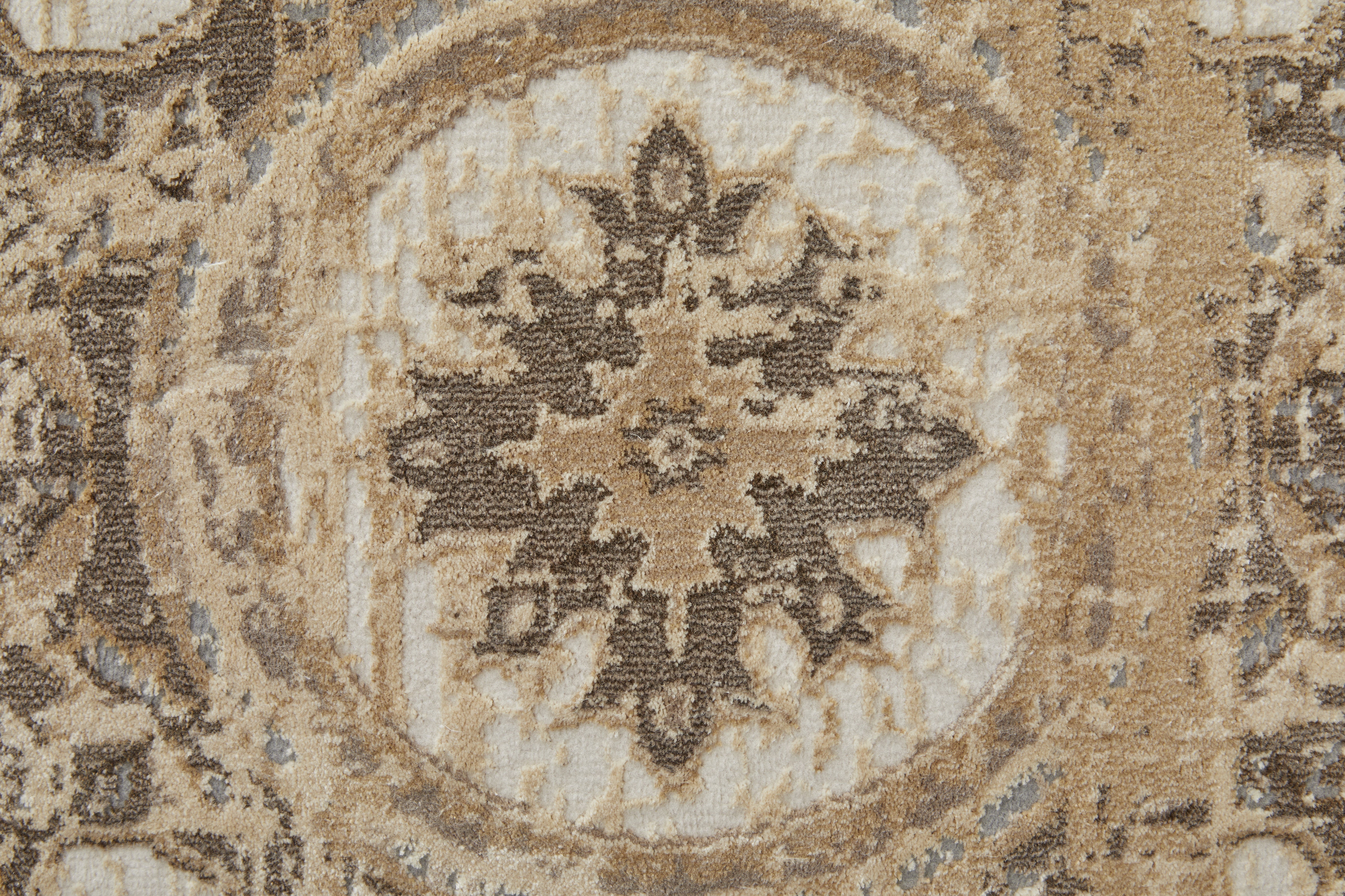 Celene Traditional Bordered - Tan/Brown/Gray Area Rug