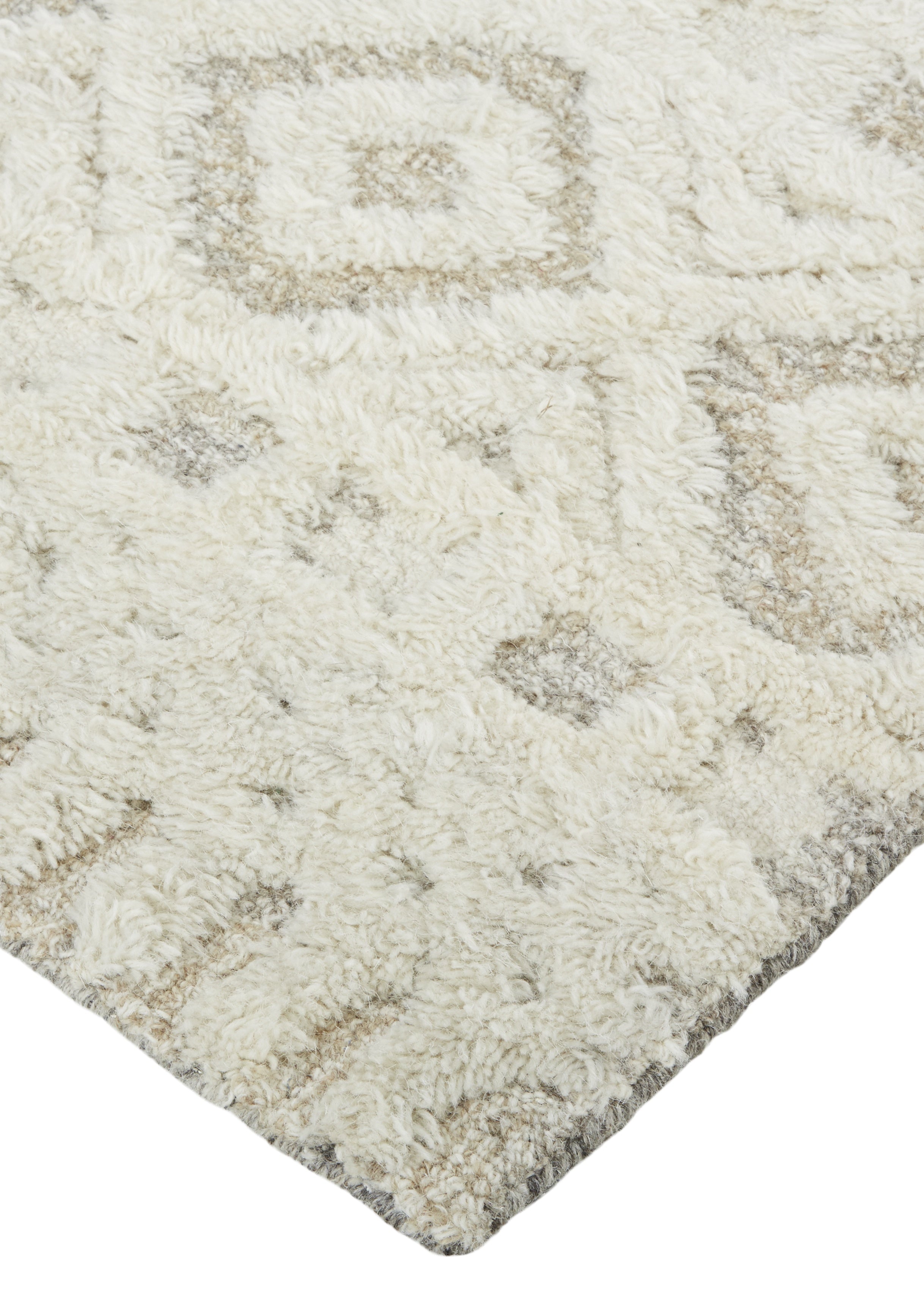 Anica Transitional Diamond - Ivory/Tan Area Rug