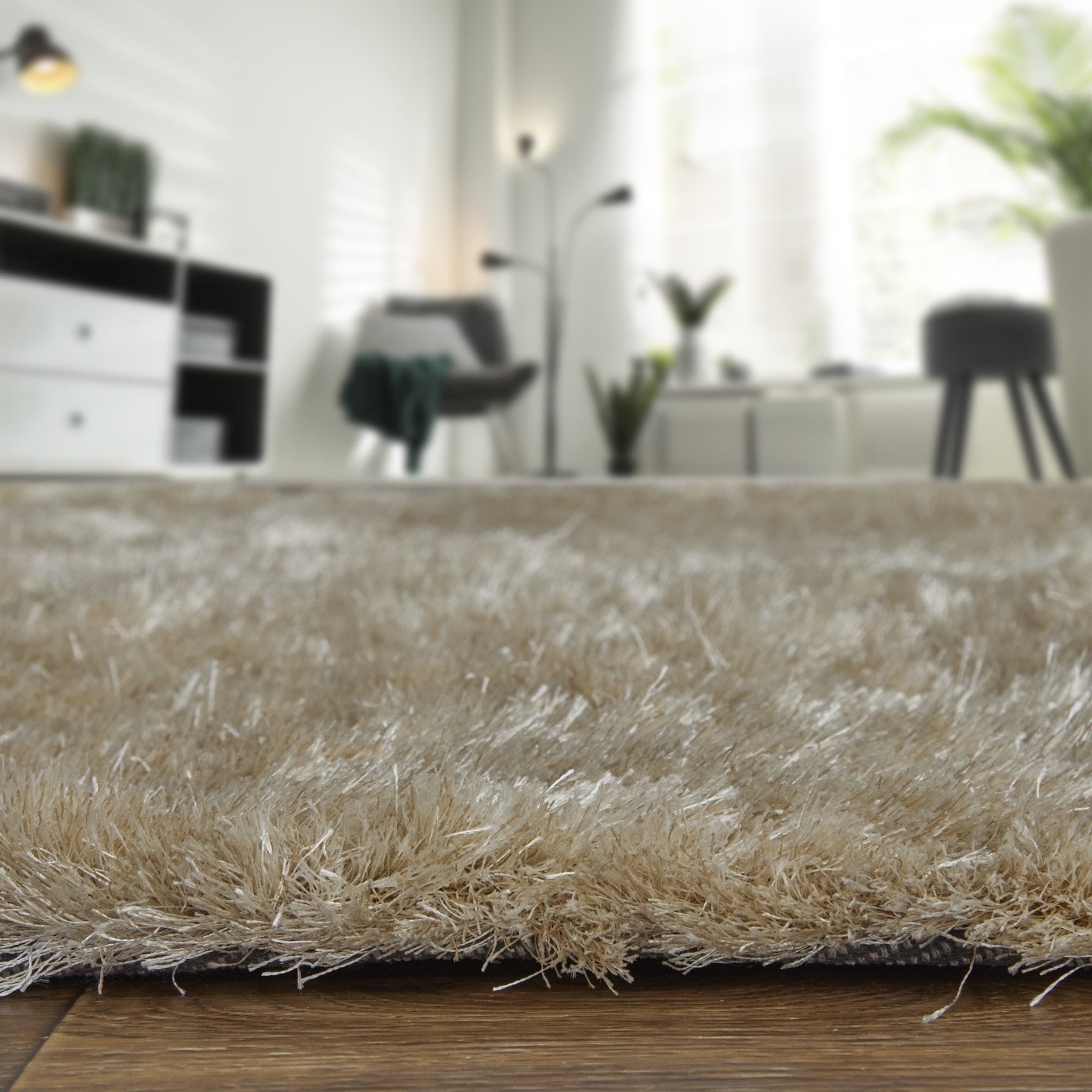 Indochine Modern Solid - Tan/Taupe Area Rug